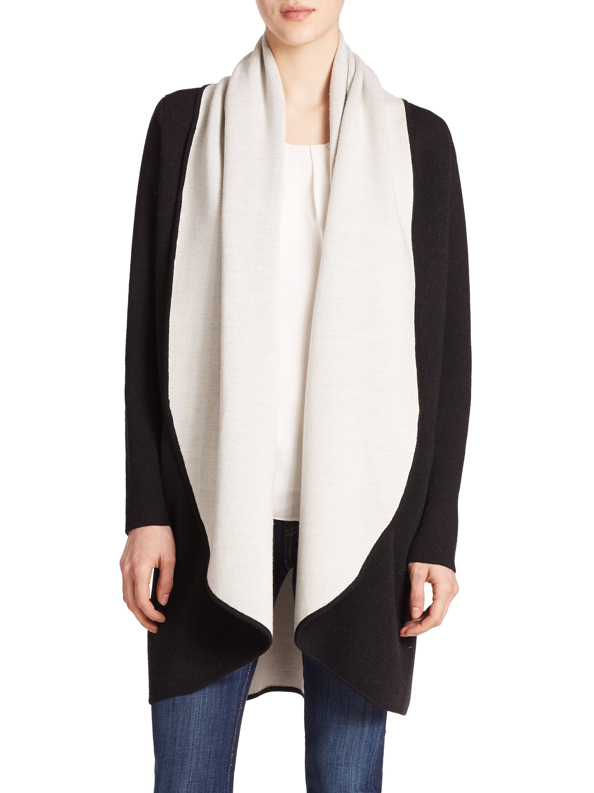 double faced cardigan