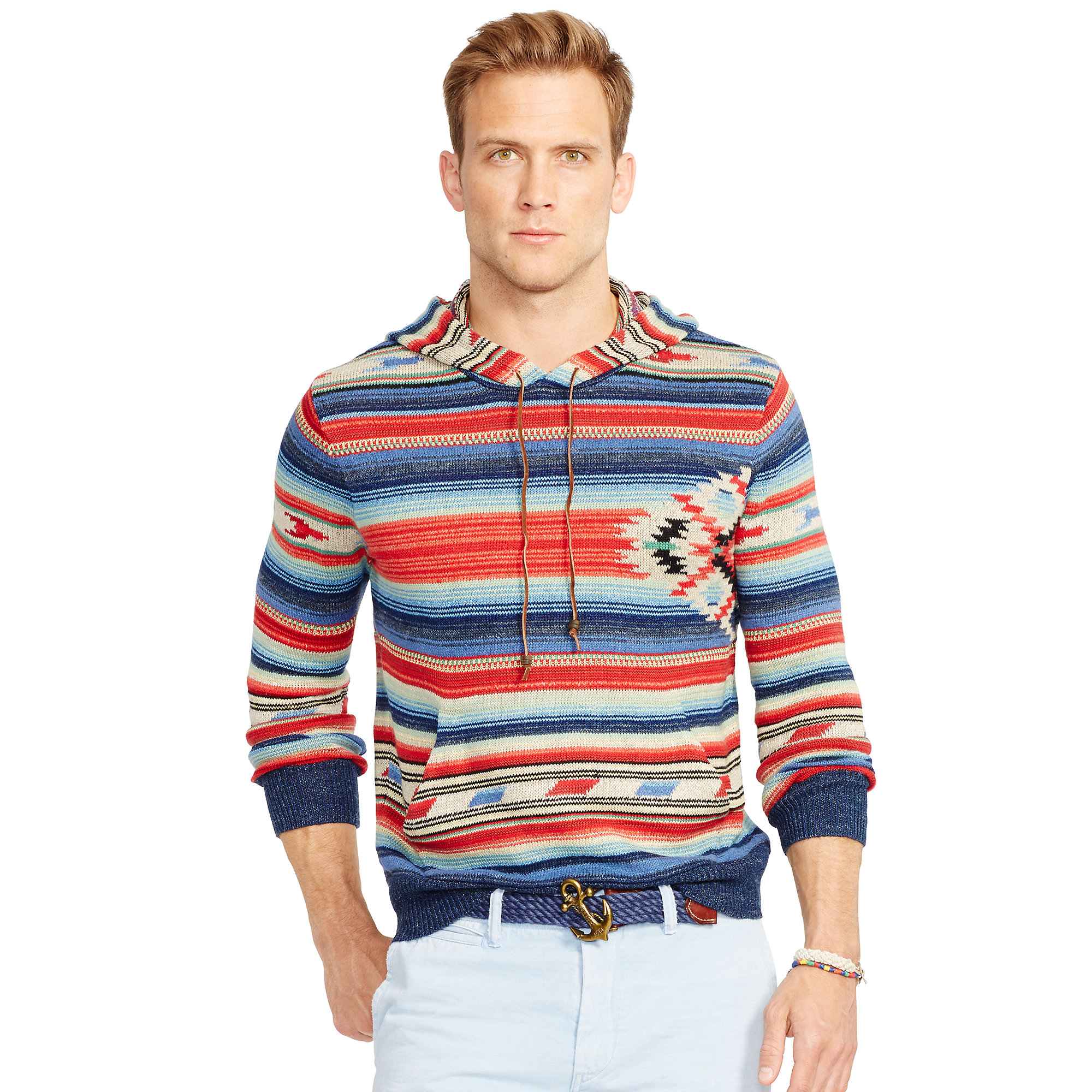 men's serape pullover