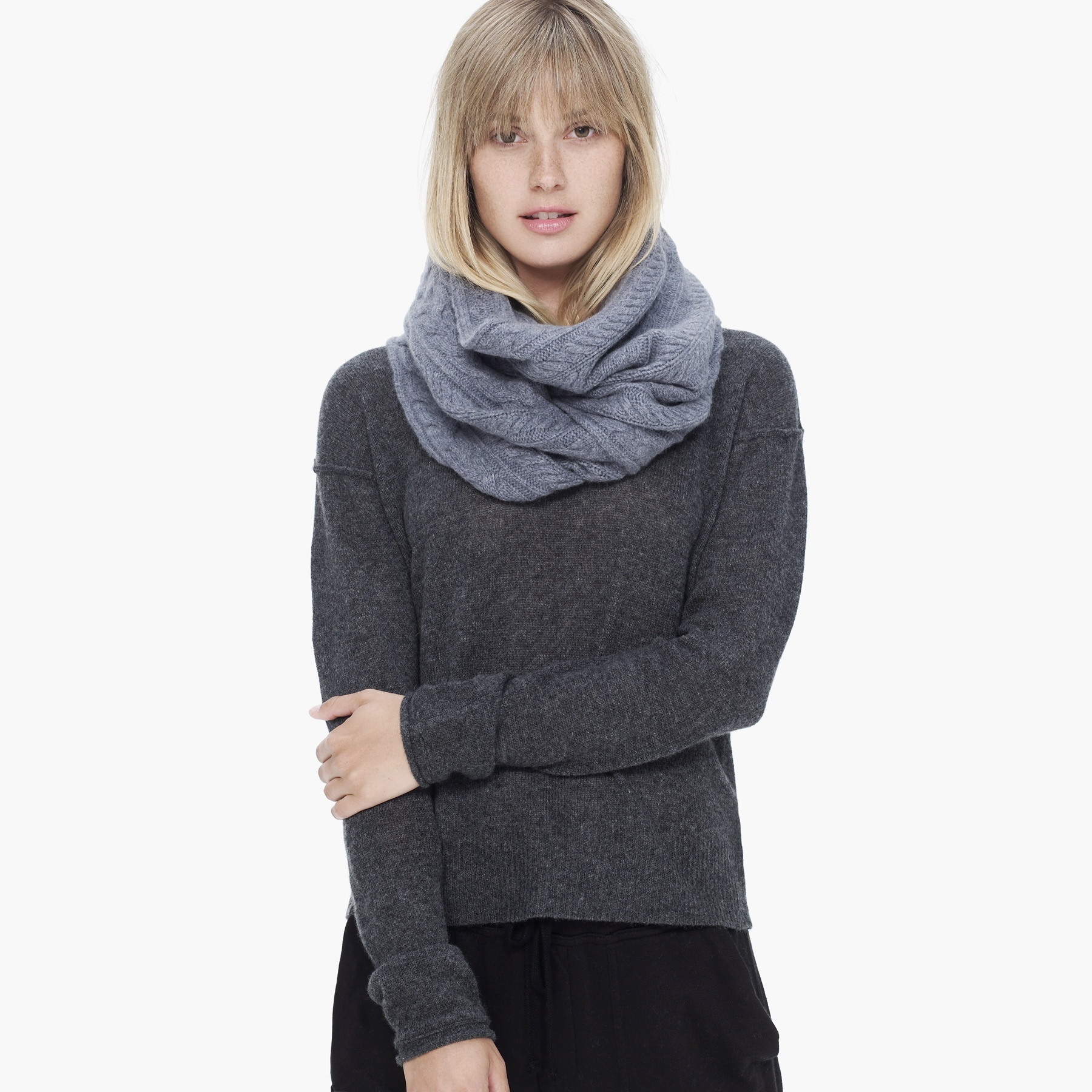 Lyst James Perse Cashmere Infinity Scarf in Blue