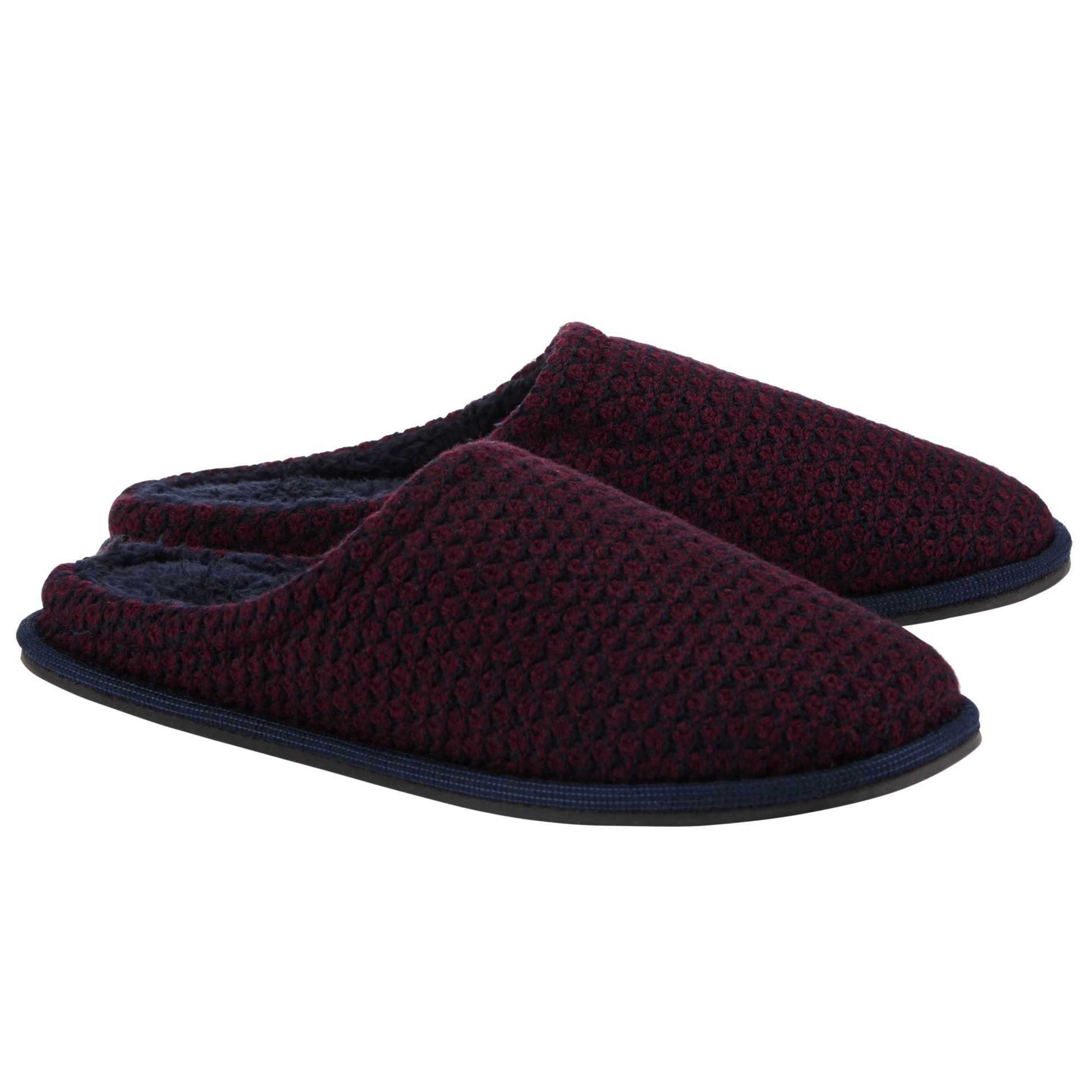 John Lewis Synthetic Chunky Knit Mule Slippers for Men Lyst