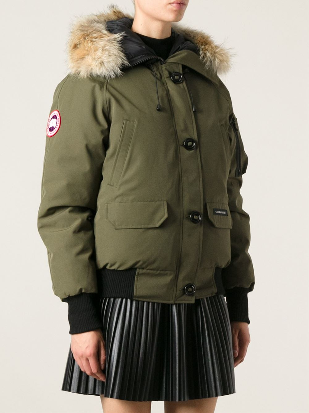 Lyst - Canada goose Blue Chilliwack Coyote Fur Trimmed Jacket in Green