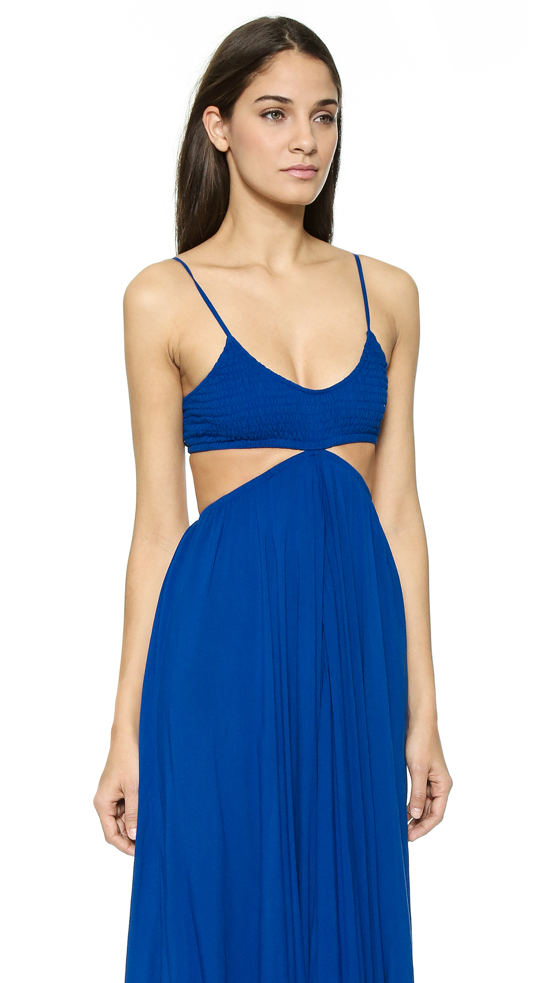 indah innocence cutaway maxi dress