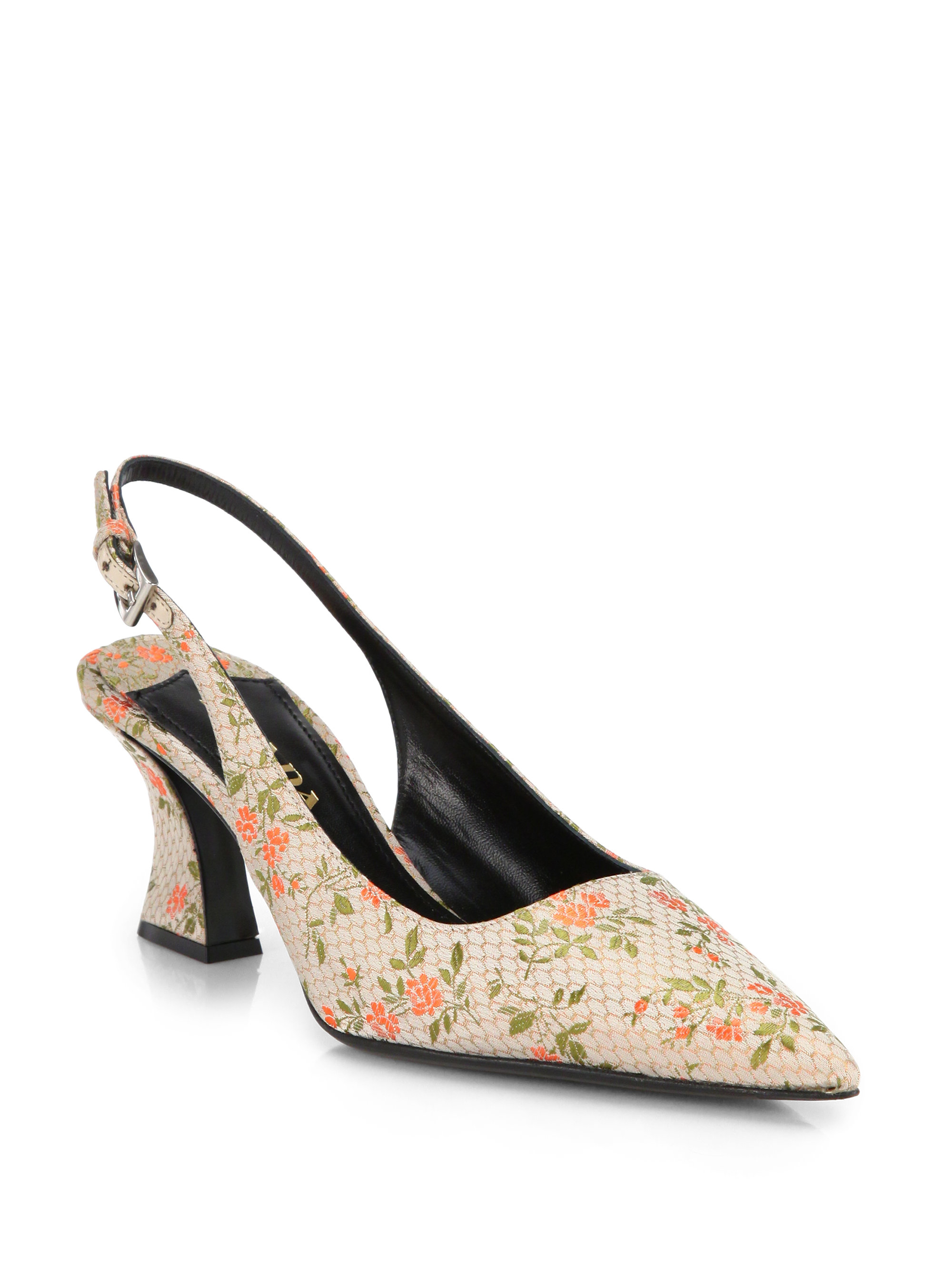 prada floral shoes