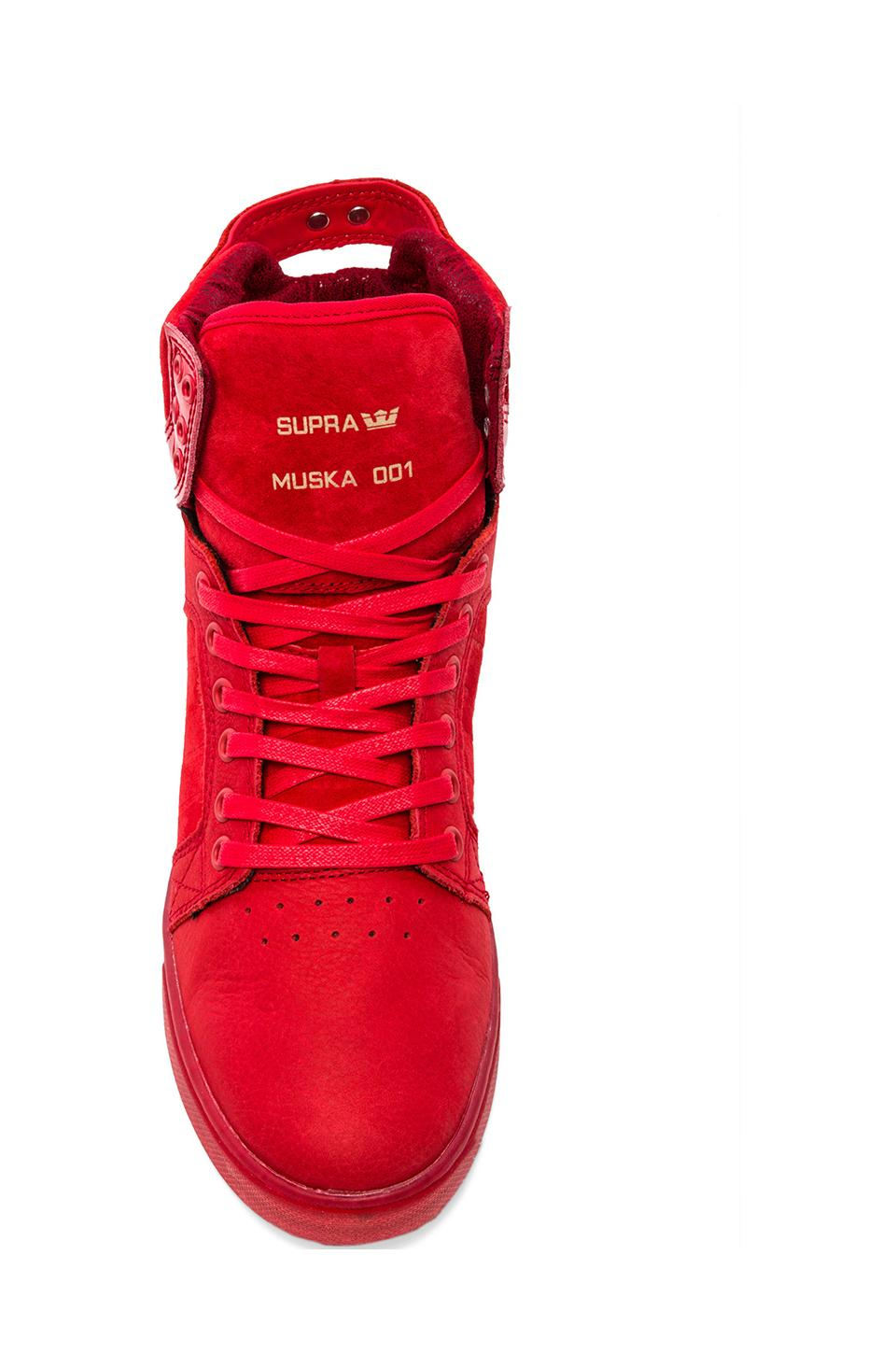 all red supra skytop lx