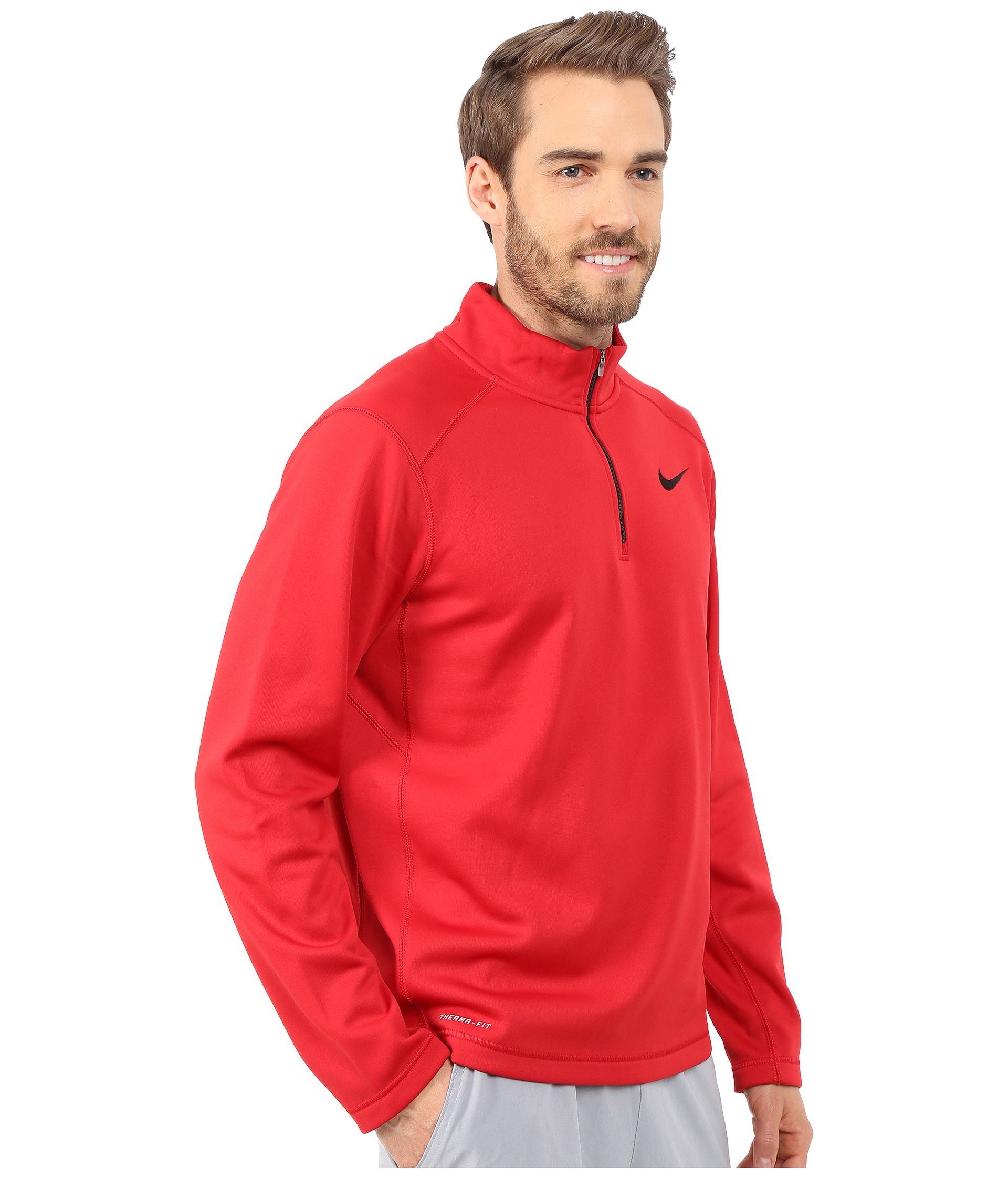 Nike Ko 1/4 Zip Top in Red for Men | Lyst