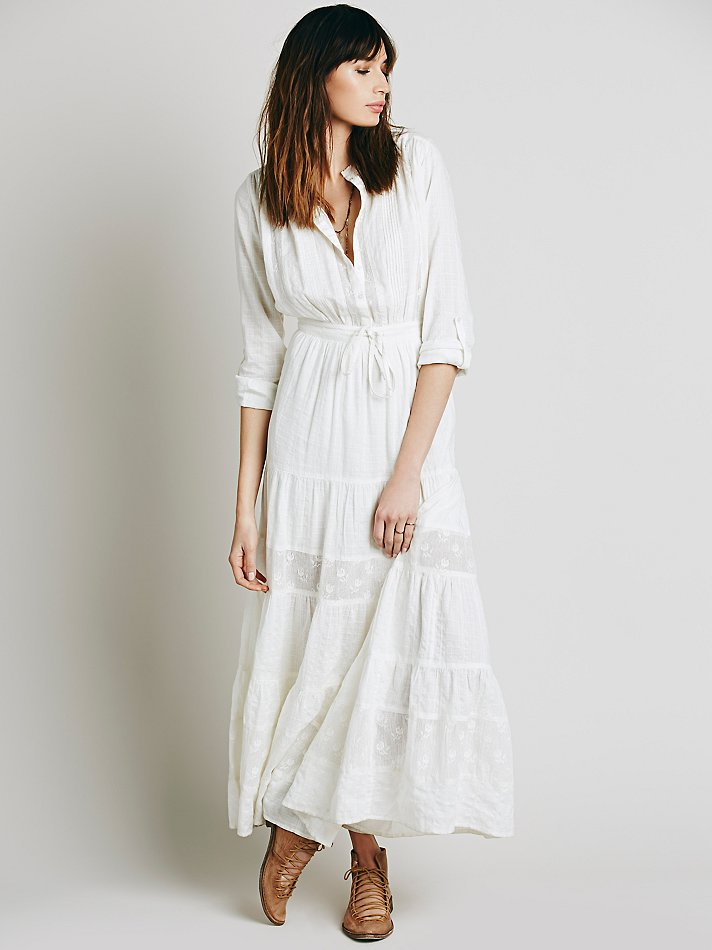 free people white maxi dress
