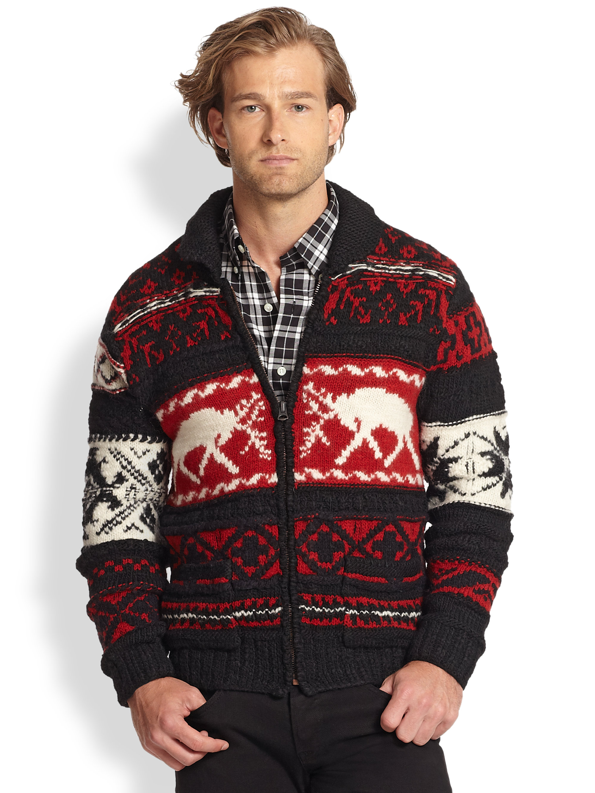 Lyst Polo Ralph Lauren Cardigan in Black for Men