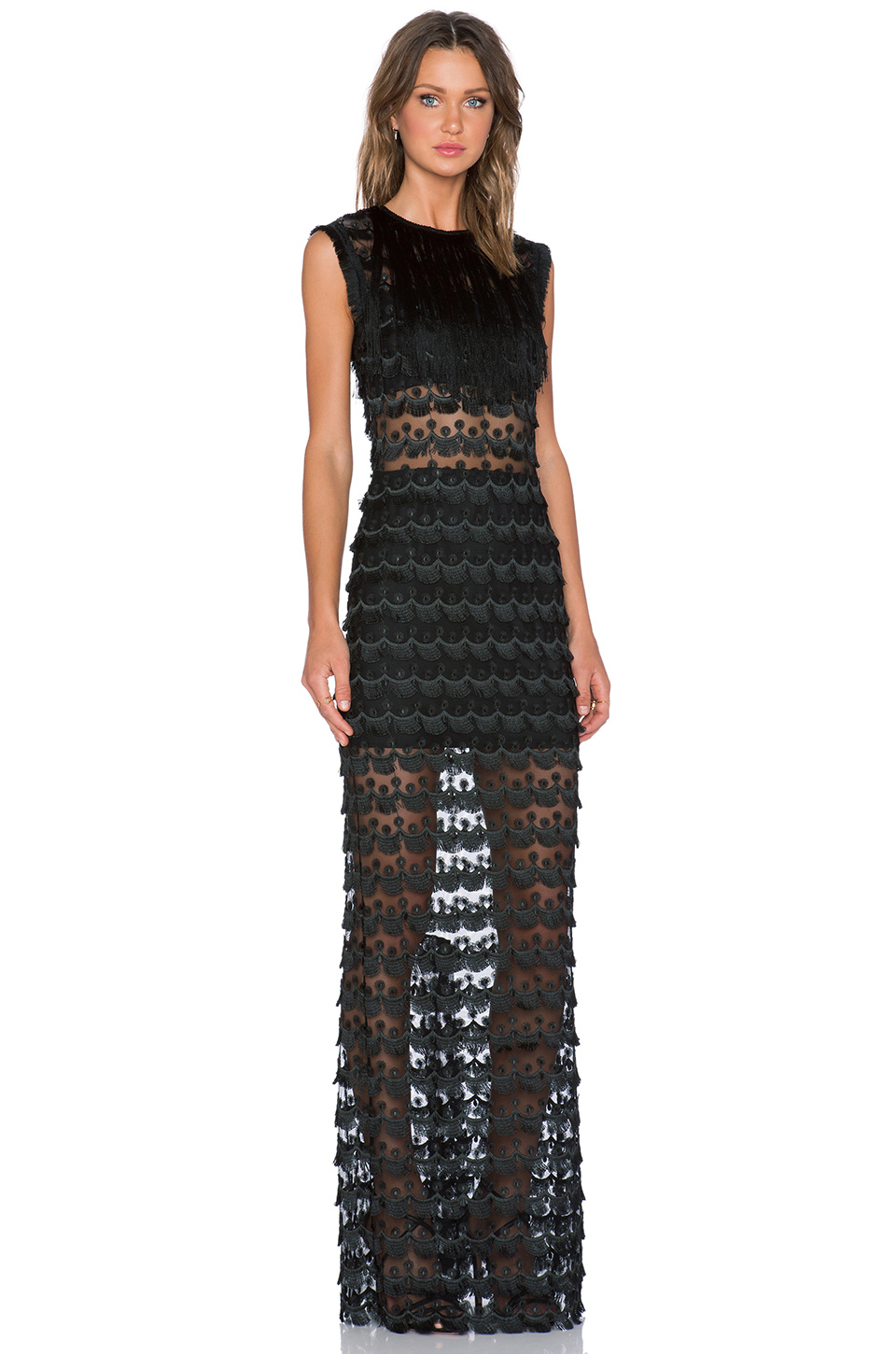 Alexis Maverick Fringe Maxi Dress in 