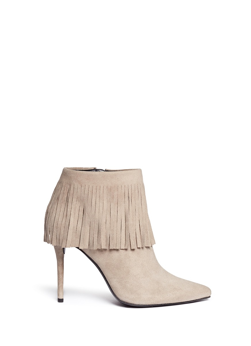 stuart weitzman fringe boots