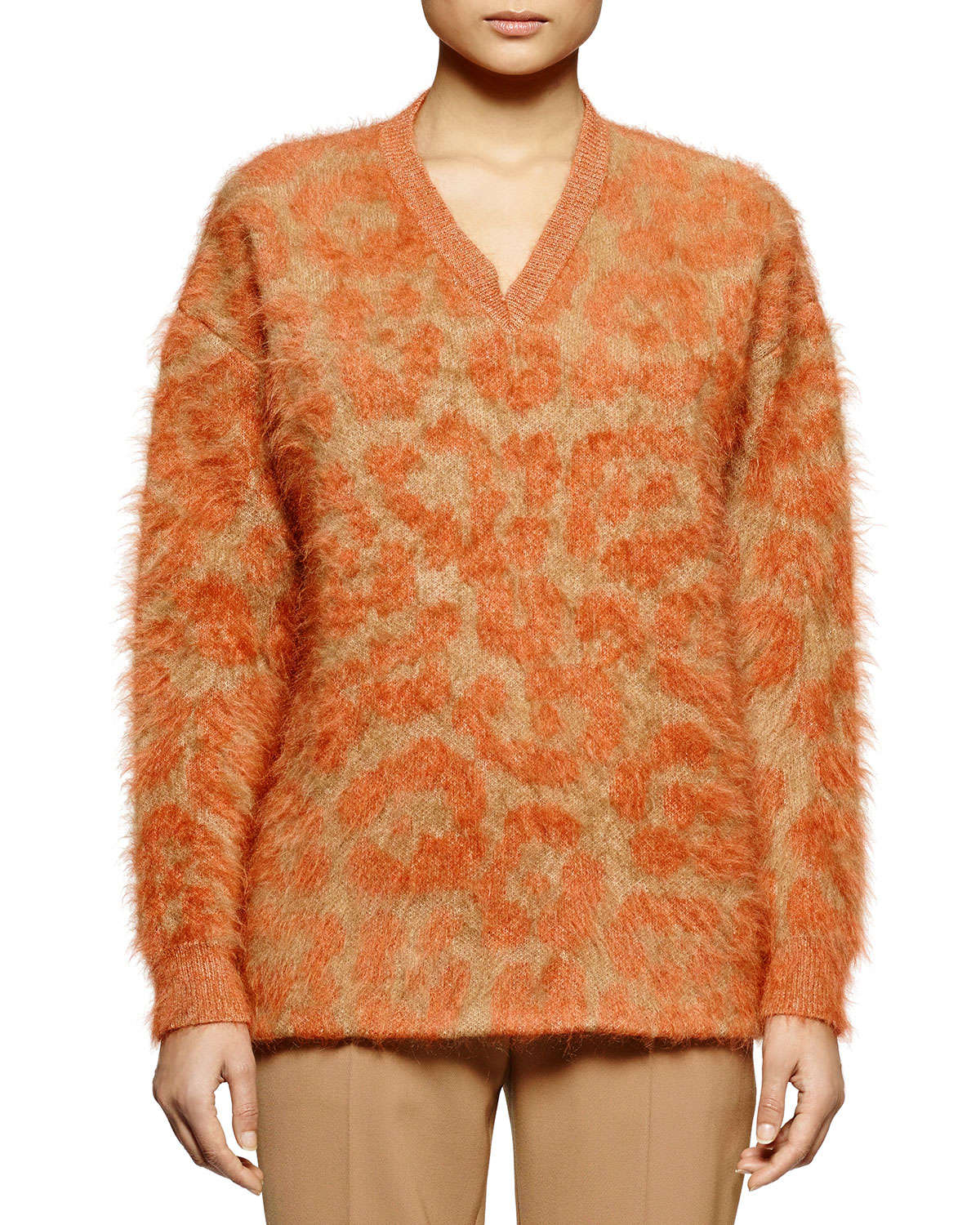 stella mccartney leopard jumper
