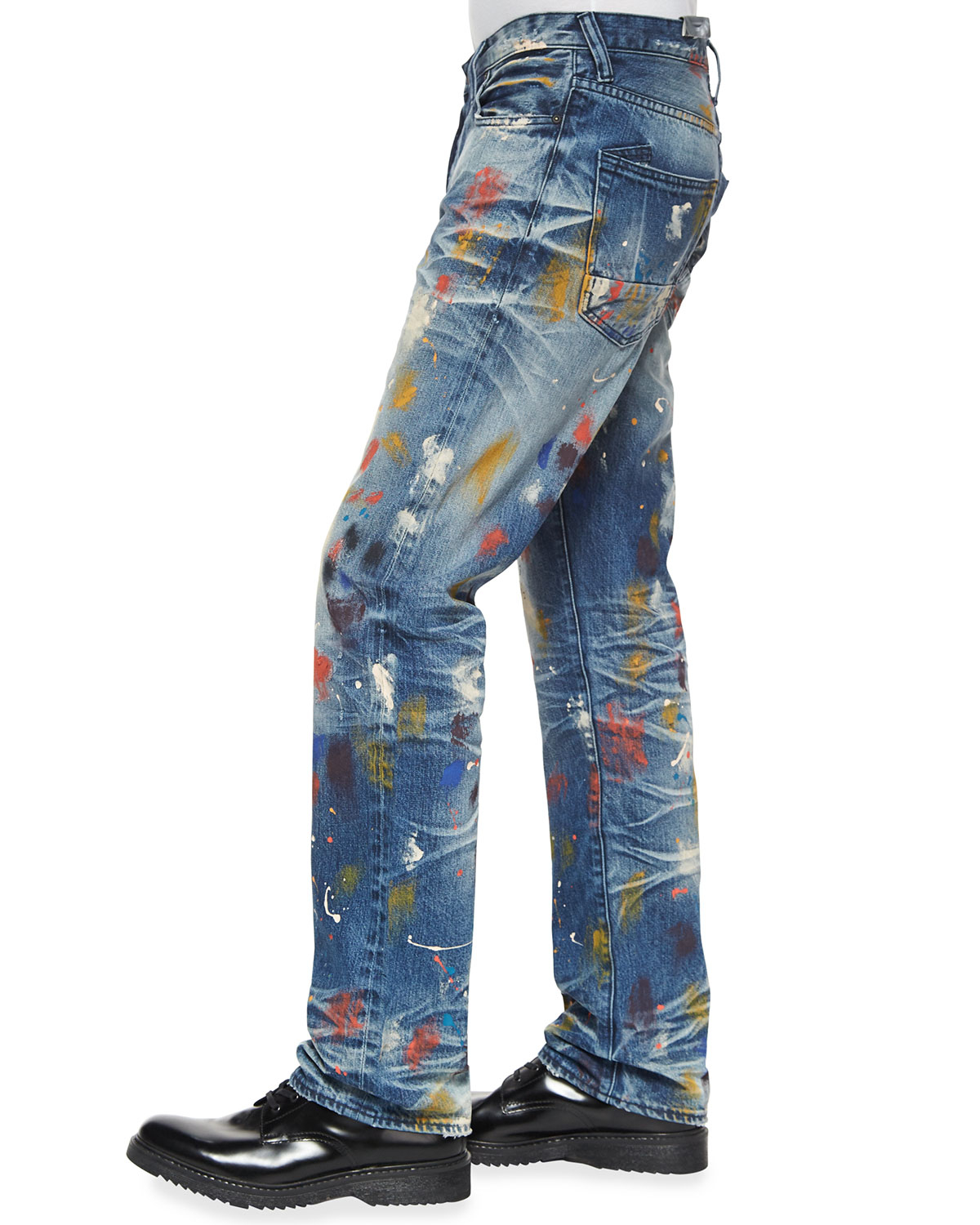 Prps Goodlife Paintsplatter Denim Jeans in Blue for Men Lyst