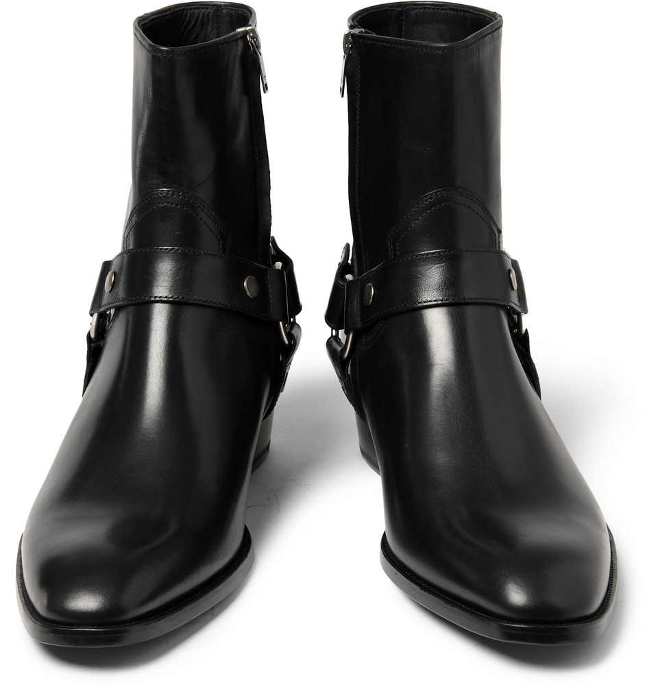 saint laurent harness boots