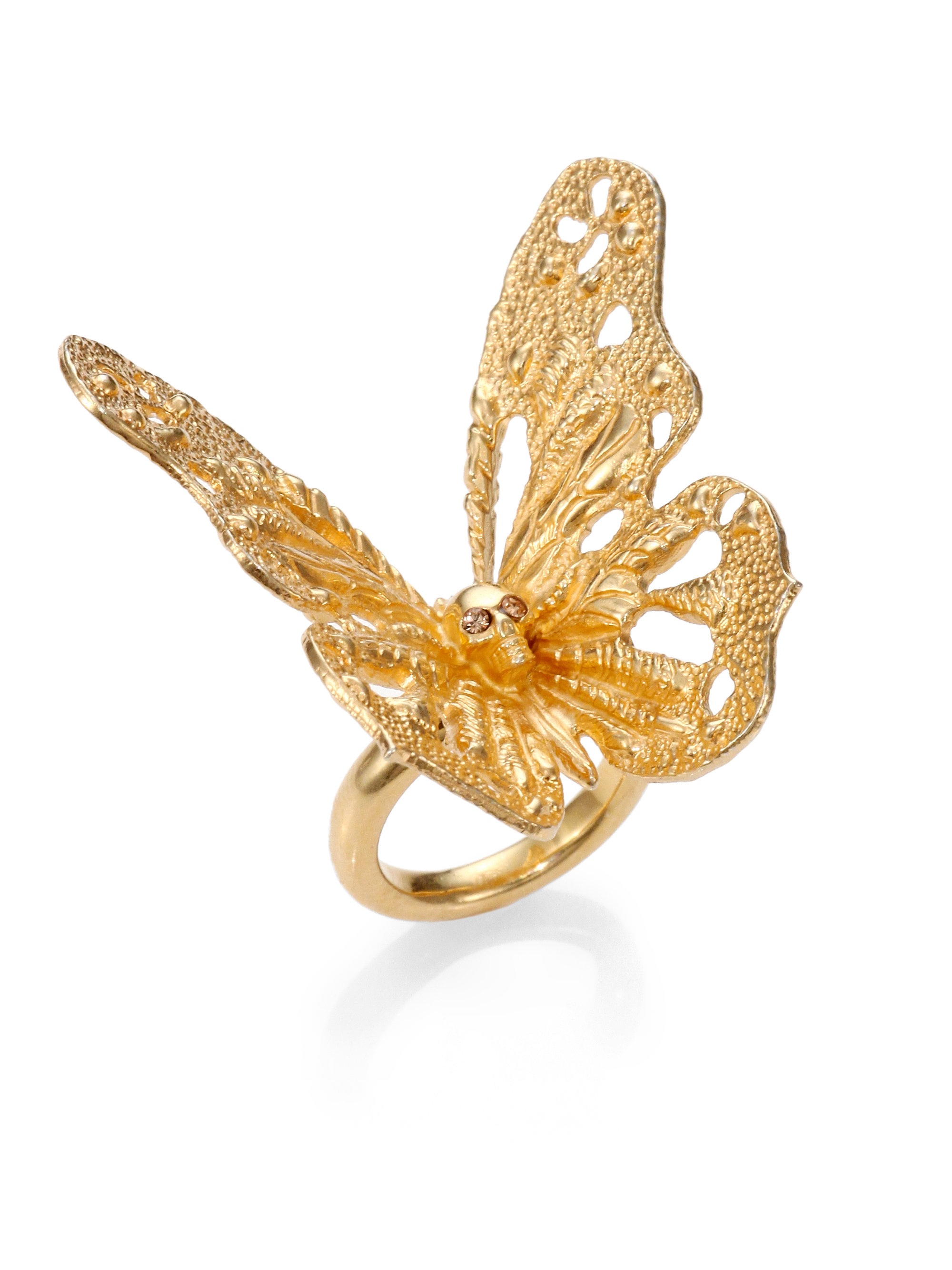 Alexander McQueen Butterfly Ring in 