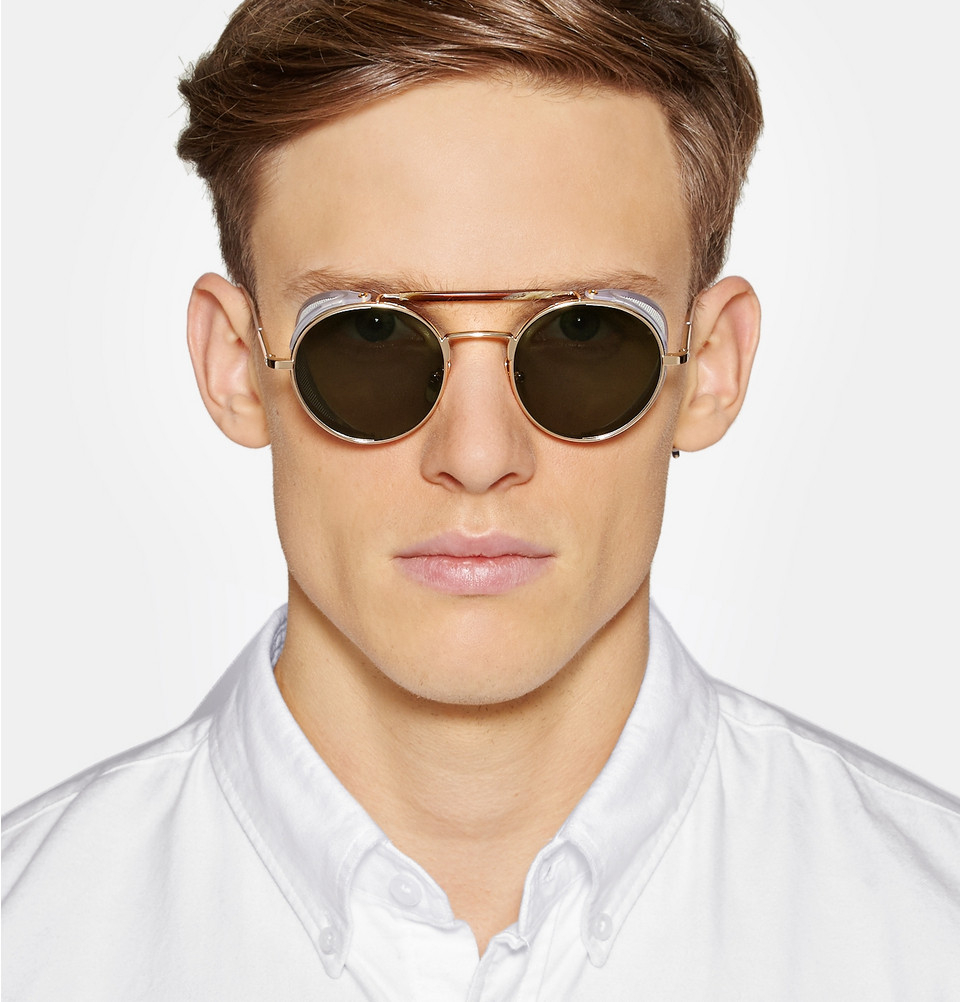 Коричневые очки мужские солнцезащитные