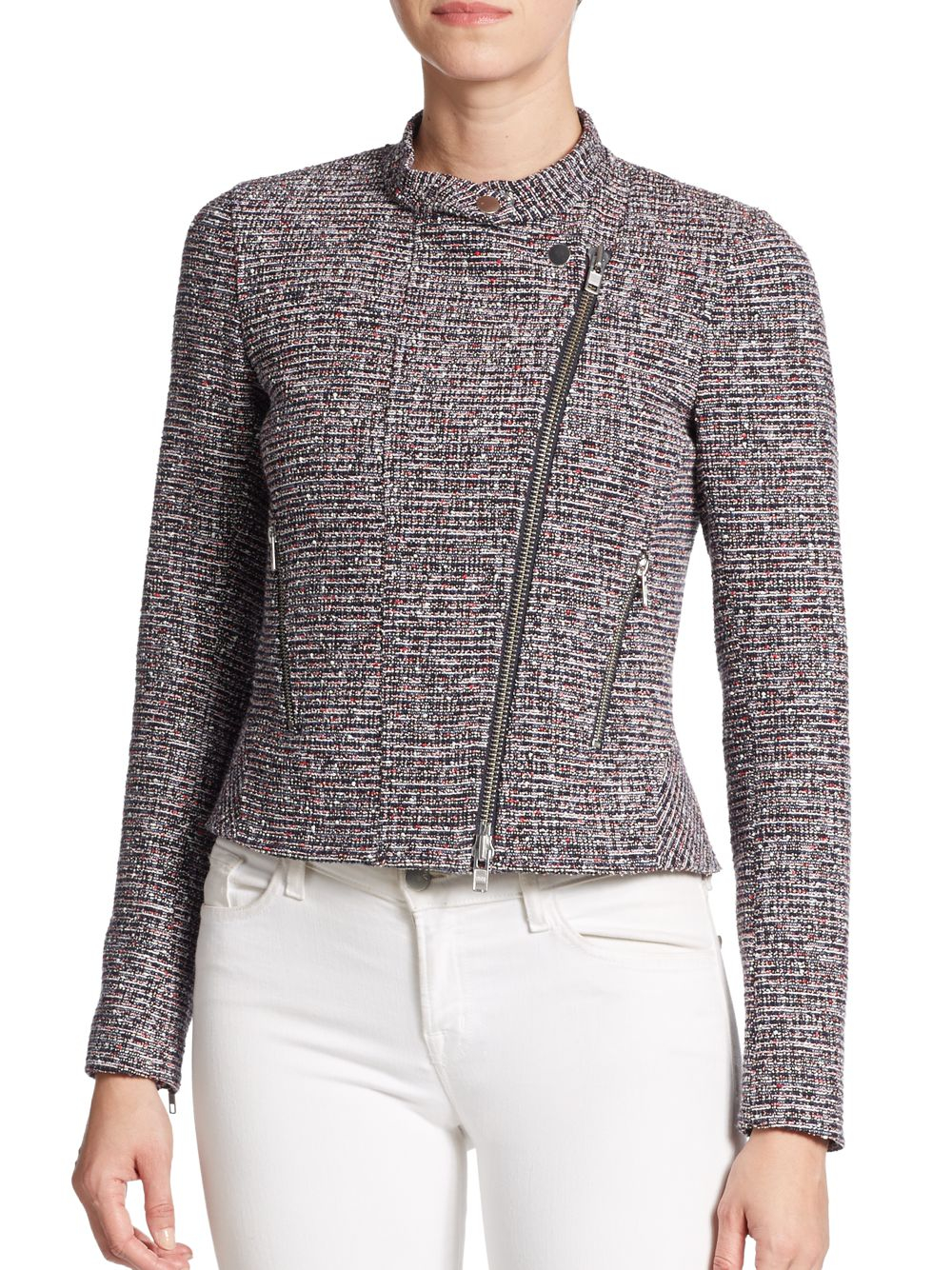 tweed motorcycle jacket