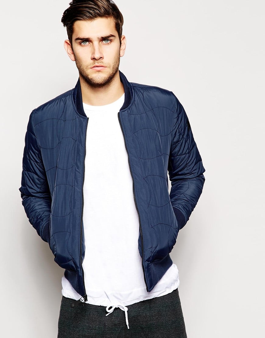 Spiewak Bomber Jacket With Quilting in Blue for Men | Lyst