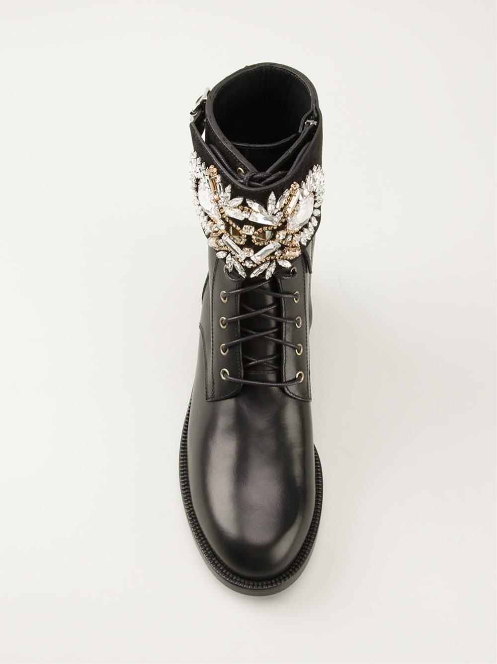biker boots with embellishments