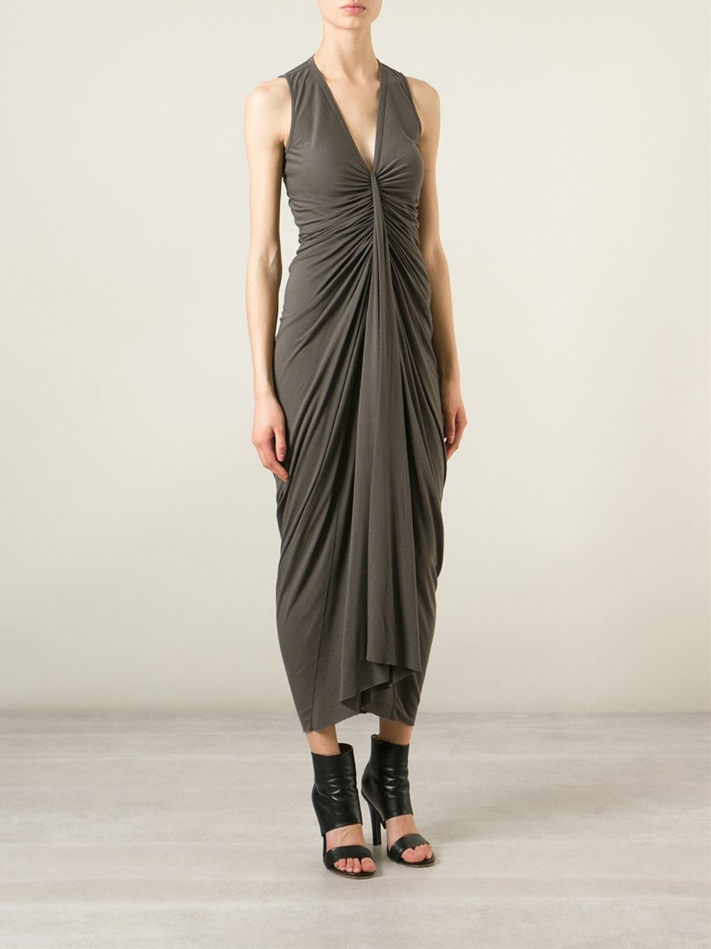 rick owens draped dress