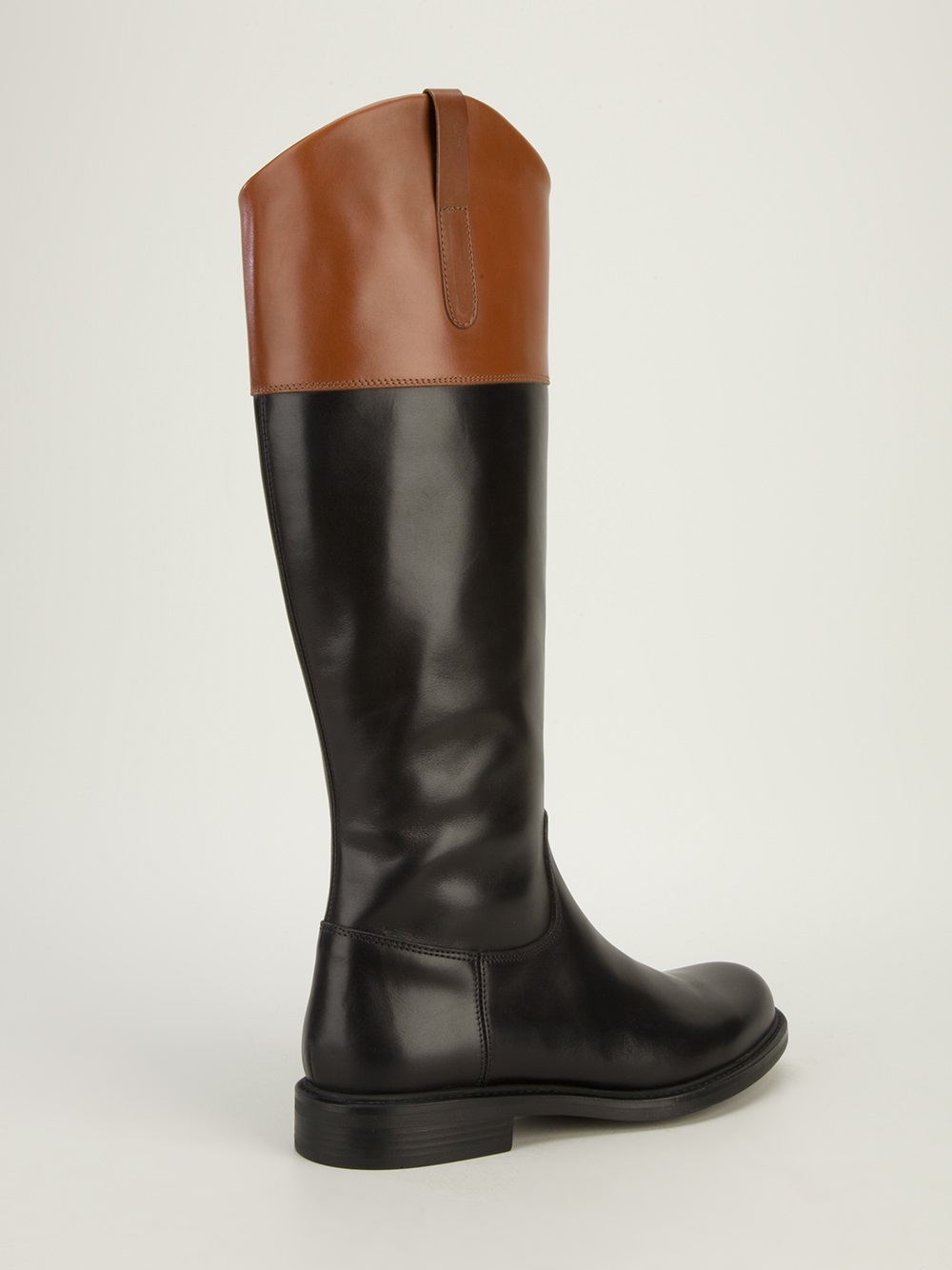 Pollini Riding Style Boot in Black - Lyst