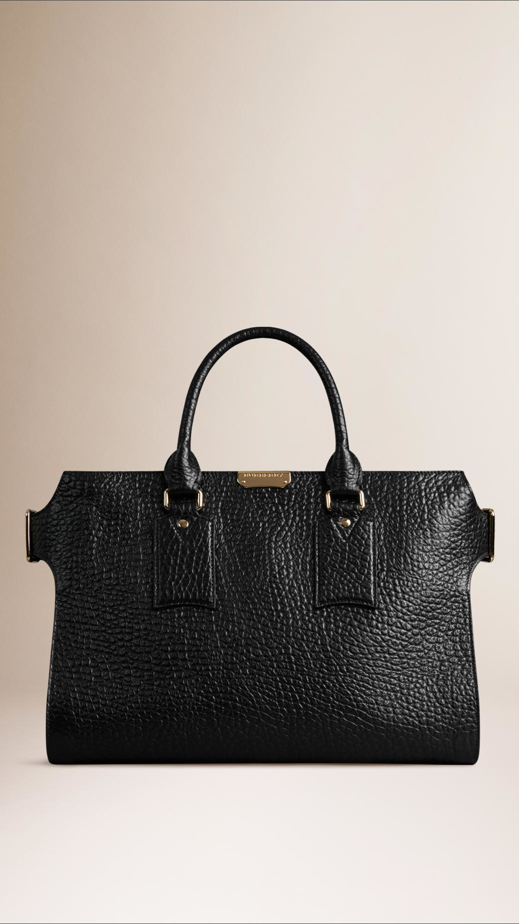 The Large Clifton Signature Grain Leather Bag