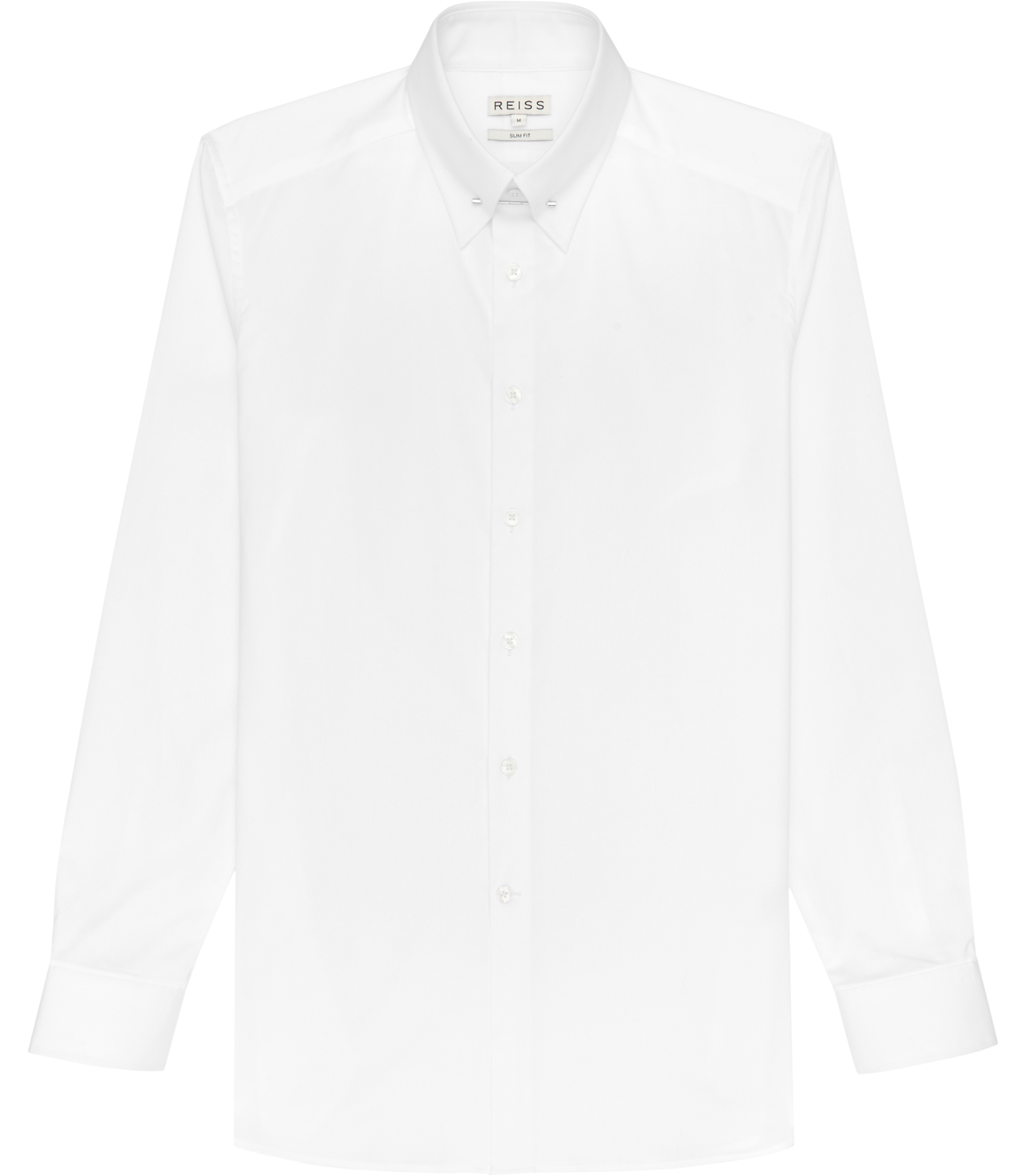 Reiss Belfort Collar Pin Shirt in White for Men | Lyst