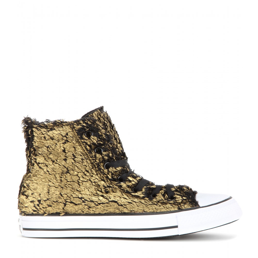 converse metallic fur chuck