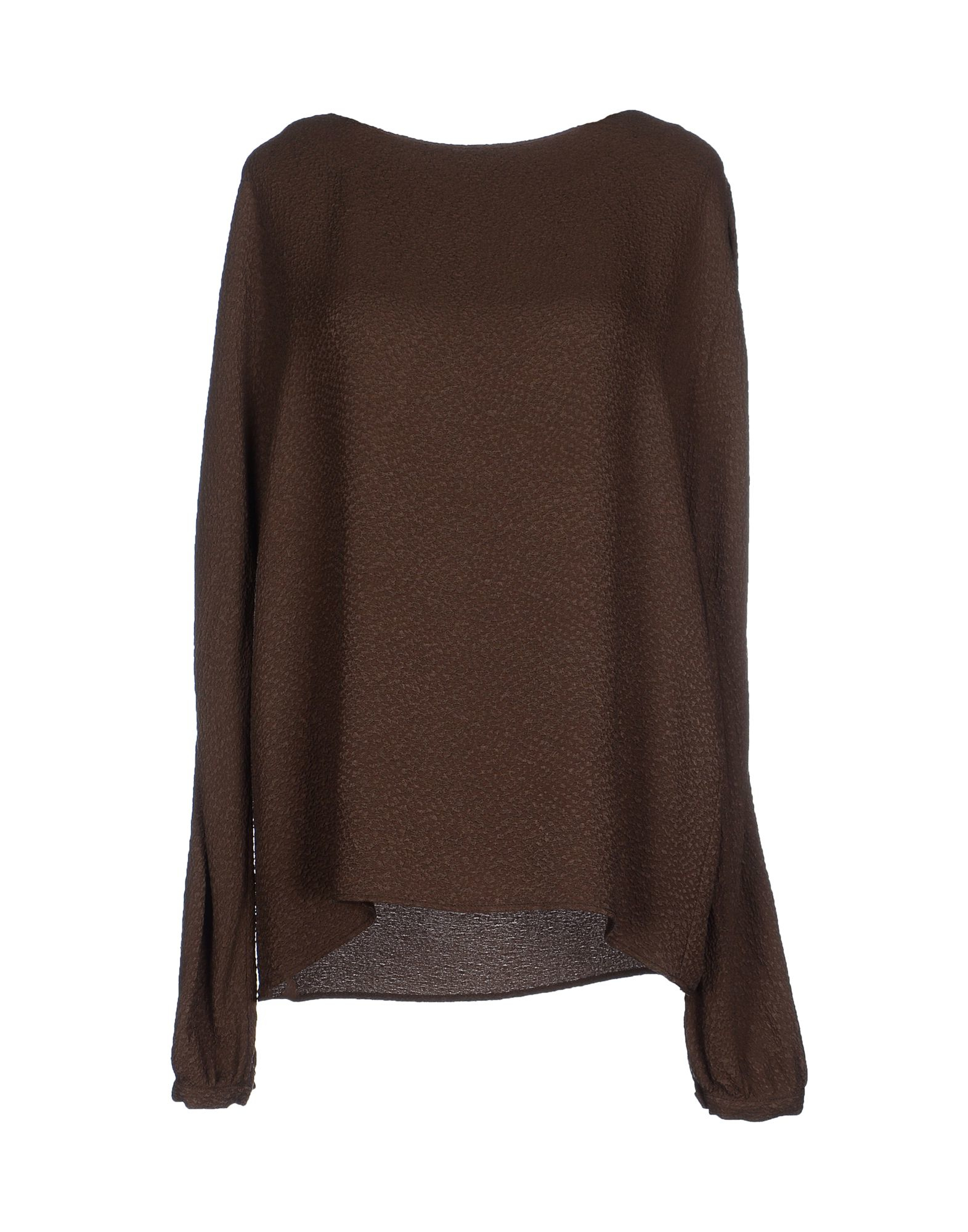 Fui Synthetic Blouse in Dark Brown ...
