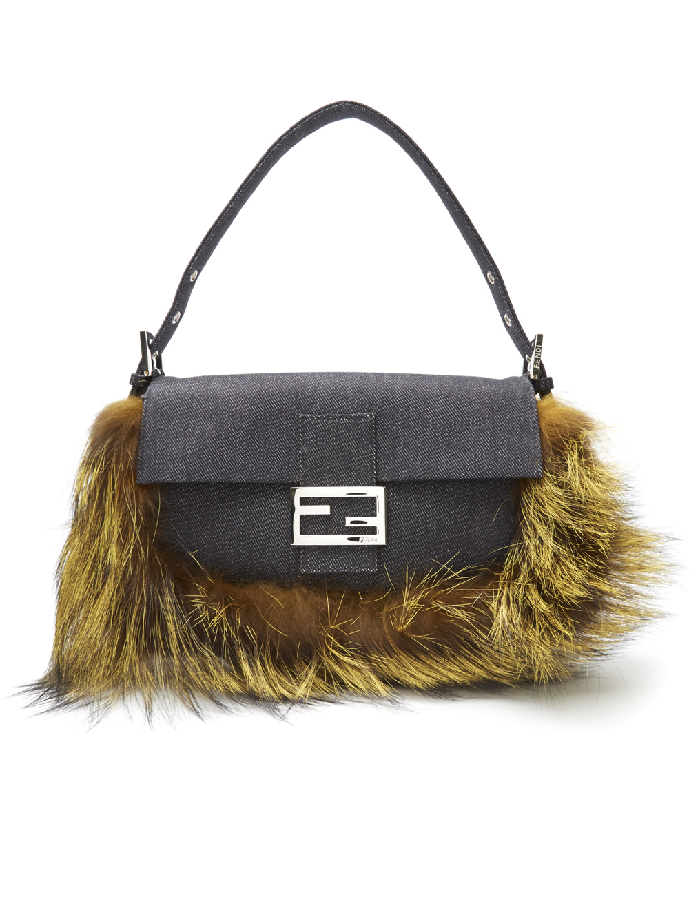 blue fendi baguette bag