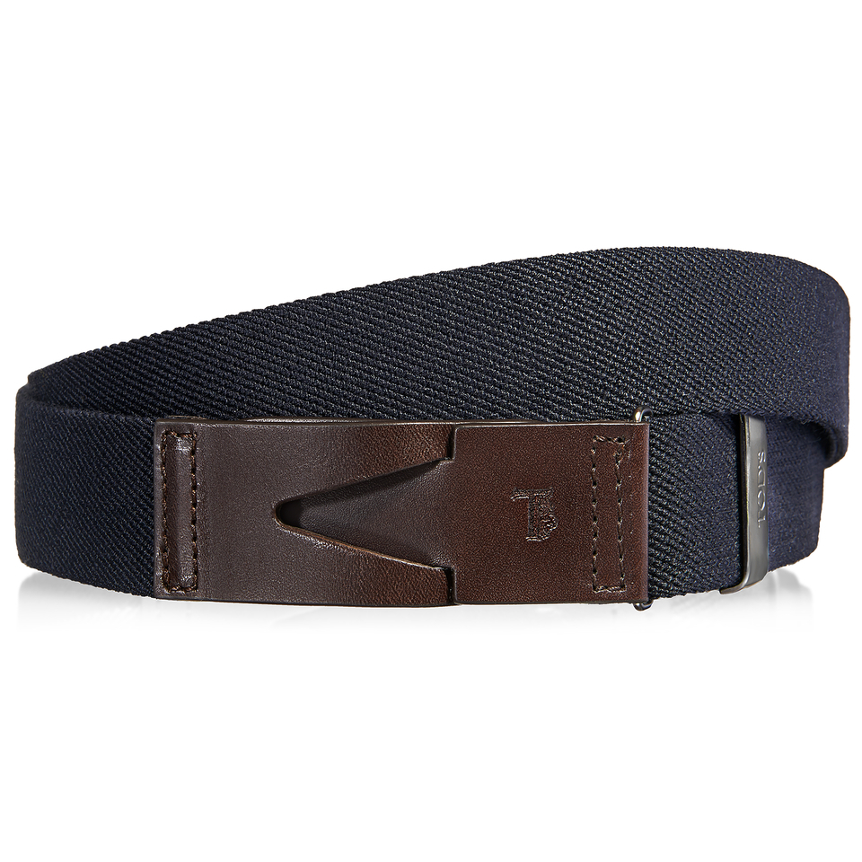 Tod&#39;s Canvas And Leather Belt in Brown for Men | Lyst