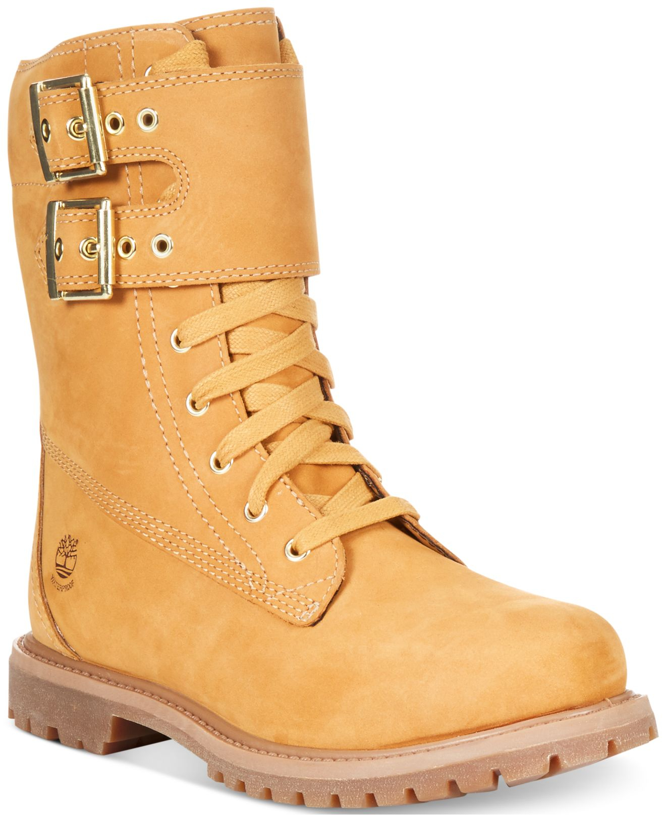 Timberland Leather Women's Earthkeepers 8" Premium Double Strap Booties in  Natural - Lyst