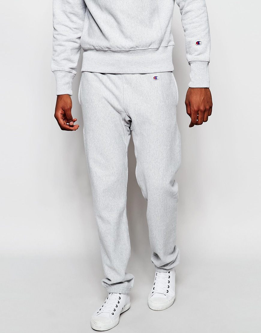 white champion jogging suit
