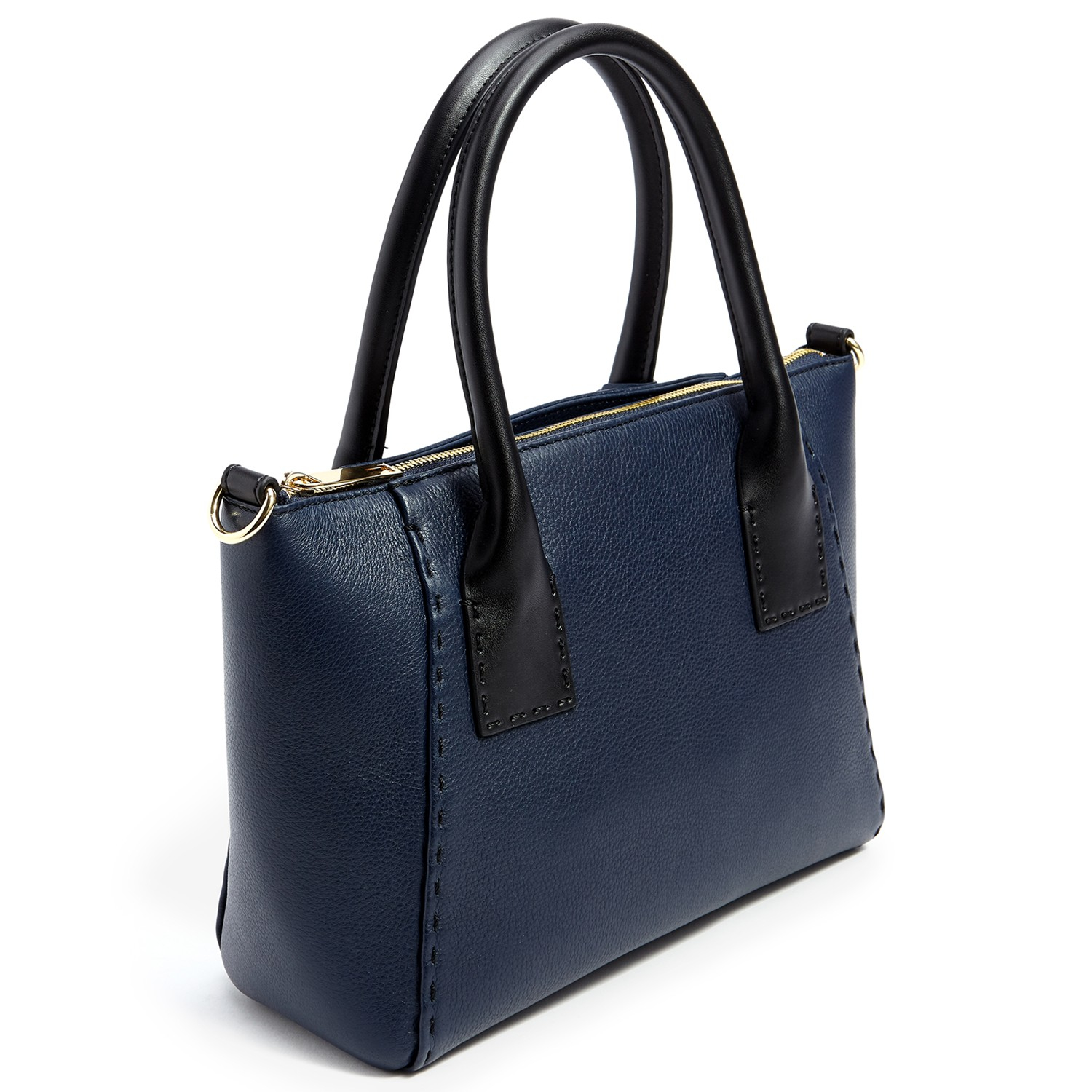 Ted Baker Lauren Small Leather Tote Bag in Navy (Blue) Lyst