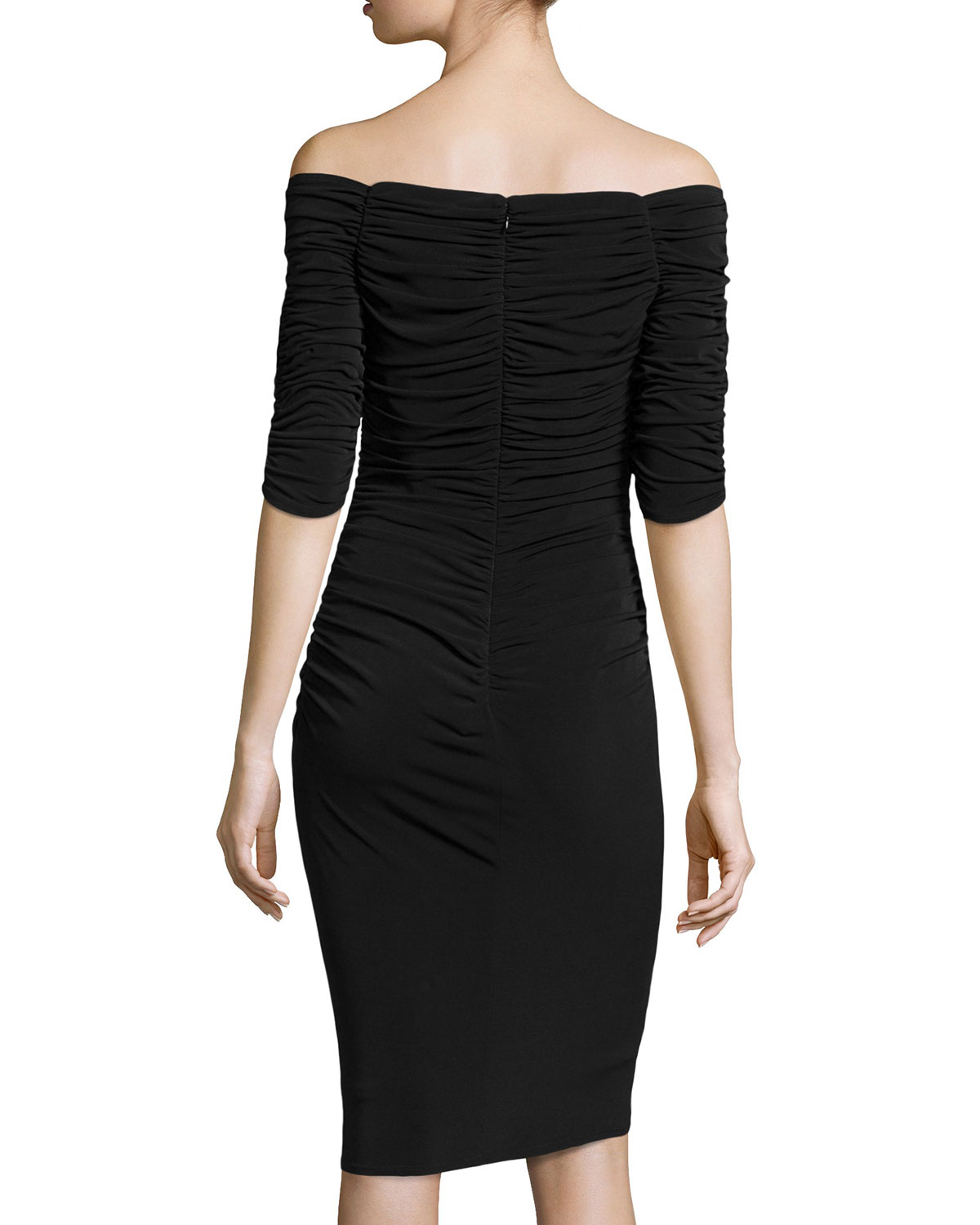 Laundry by shelli segal OffTheShoulder Ruched Dress in Black Lyst