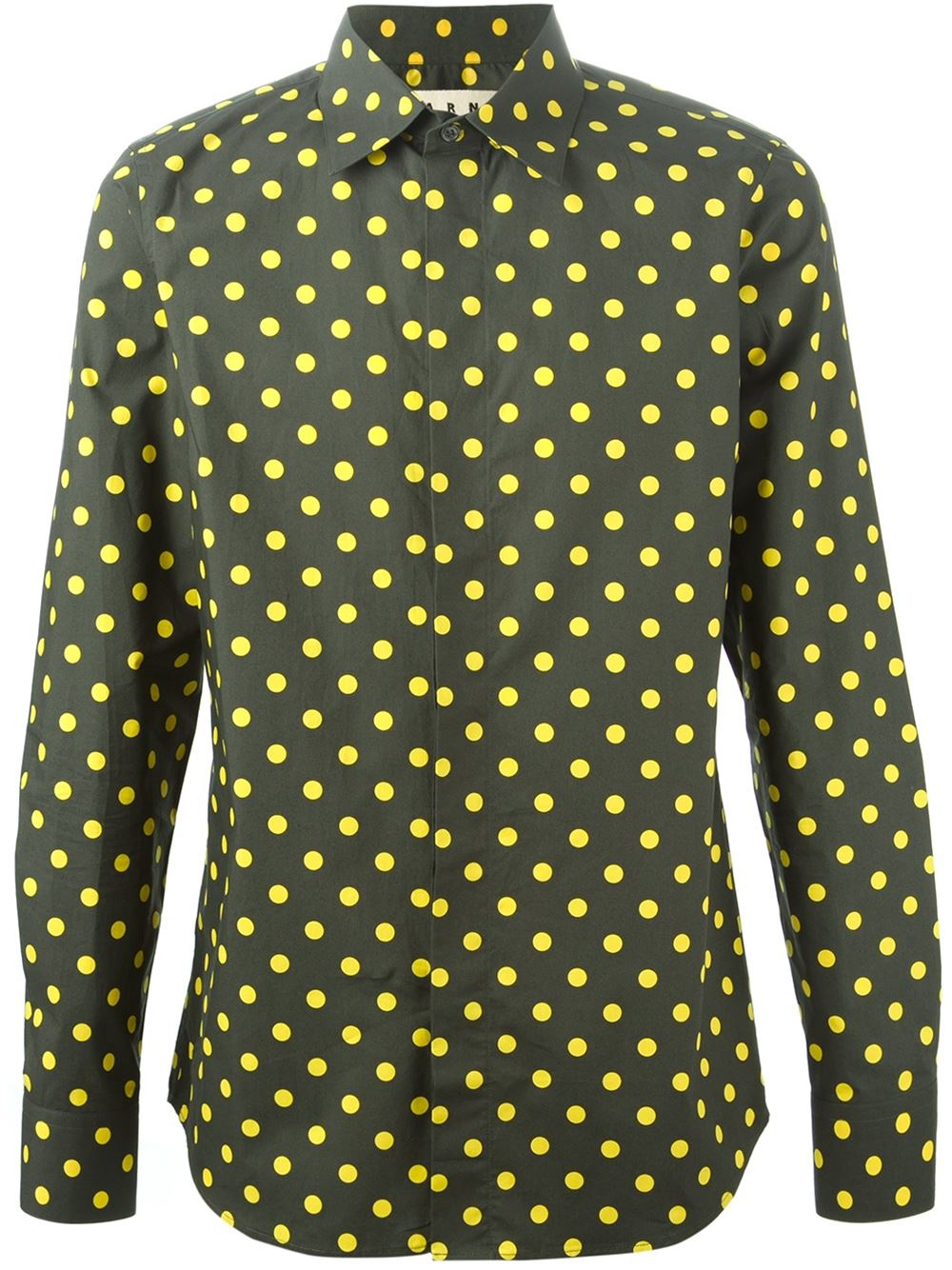 Marni Polka Dot Shirt in Green for Men Lyst