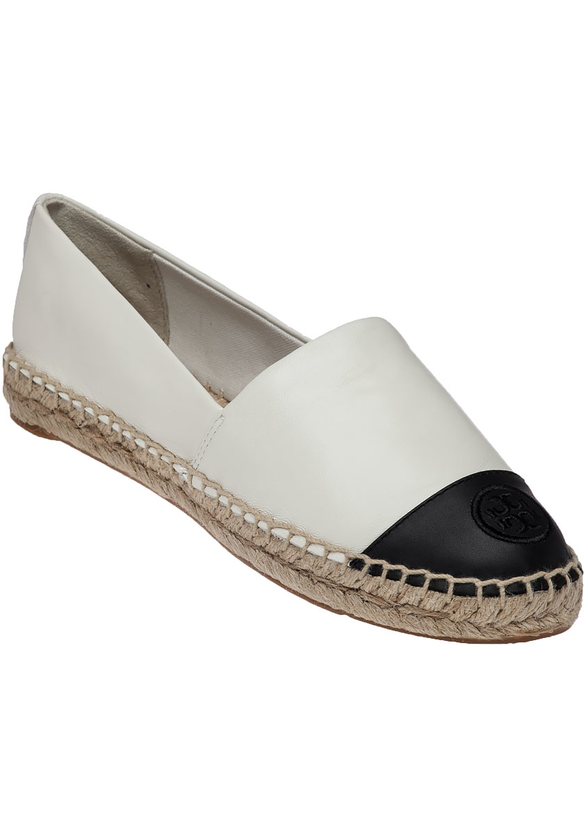 tory burch black and white espadrilles