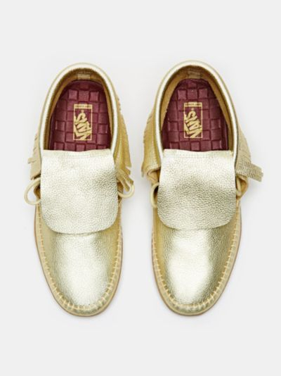 gold moccasins womens