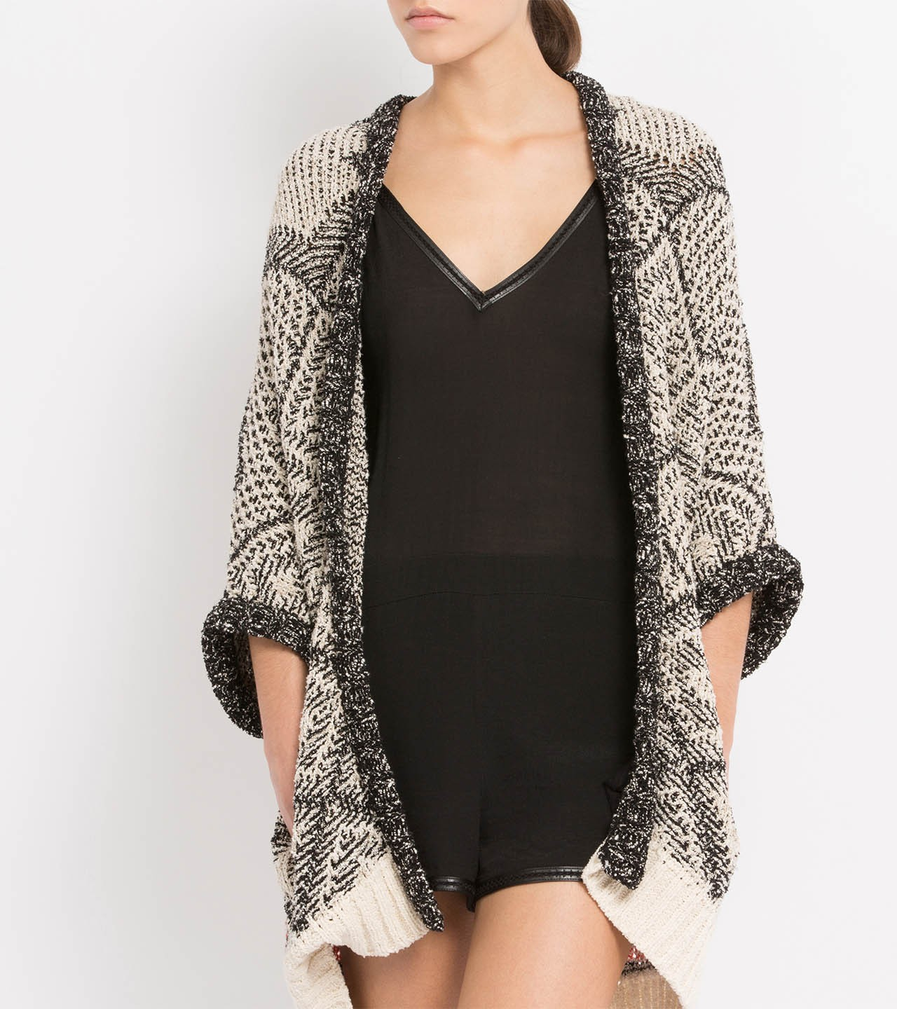 maje grey cardigan