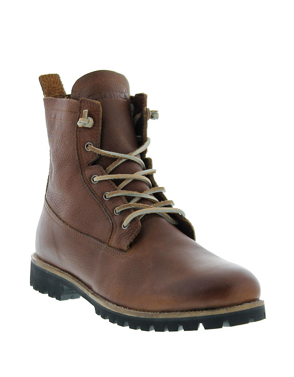 Blackstone Leather Lace Up Boots in Yellow for Men Lyst