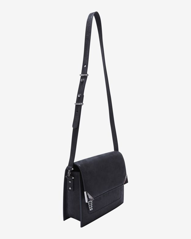 Women S Black Flap Box Bag