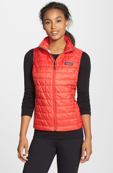 womens red patagonia vest