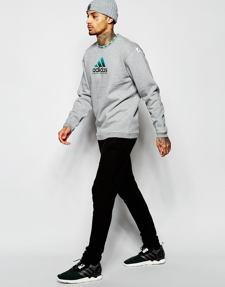 adidas originals equipment logo sweatshirt