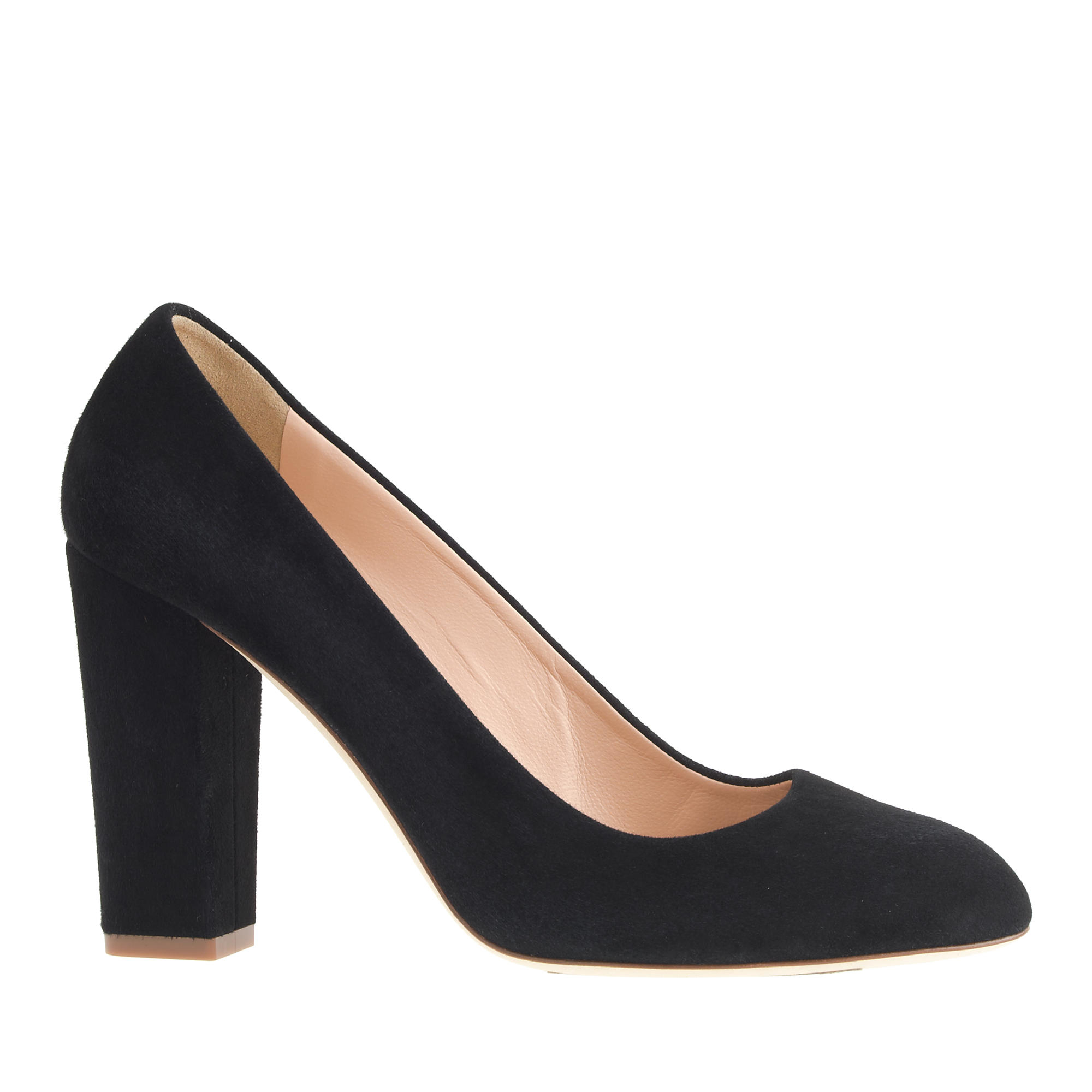 J.Crew Stella Suede Pumps in Black | Lyst