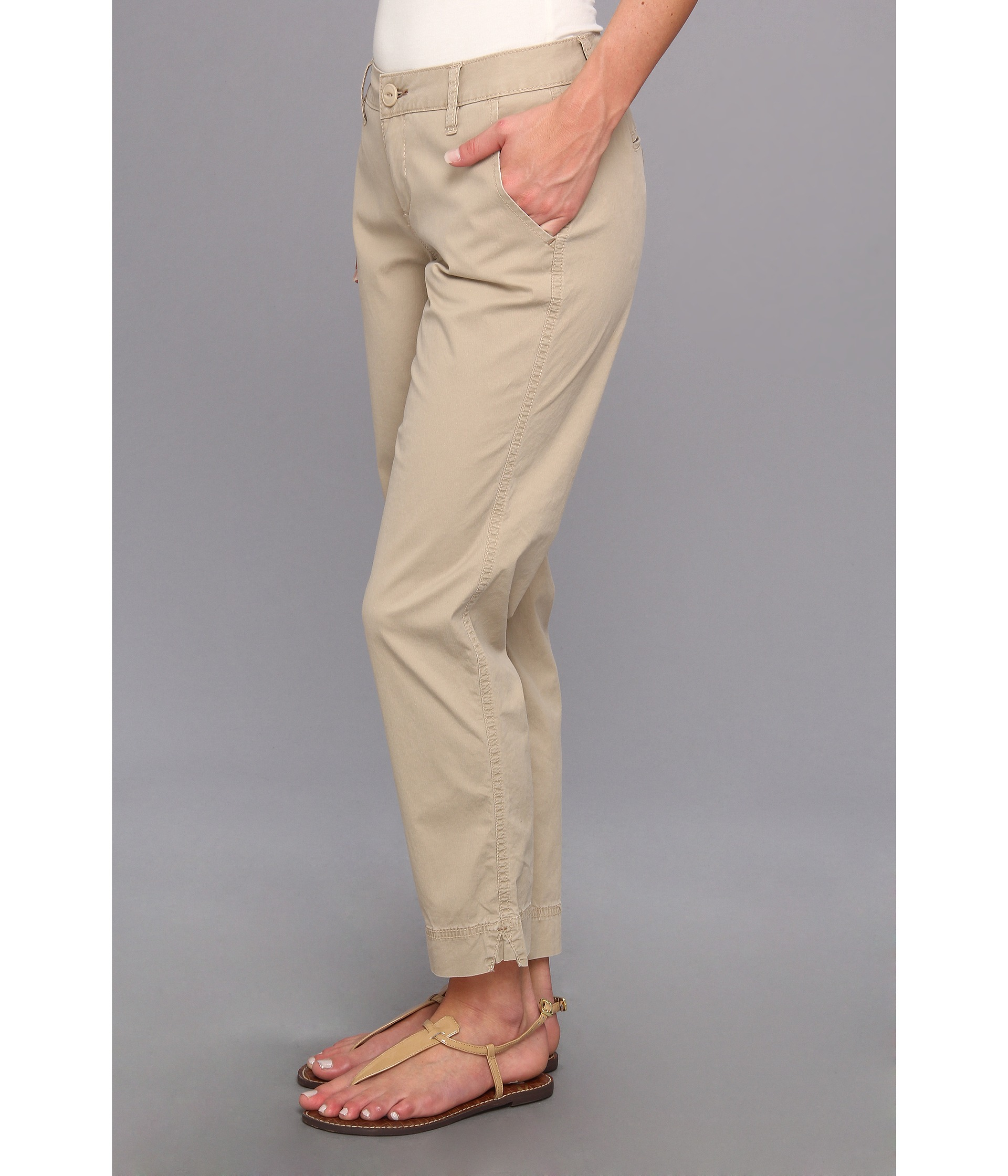 Jag jeans Havana Chino Classic Ankle in British Khaki in Beige (British Khaki) | Lyst