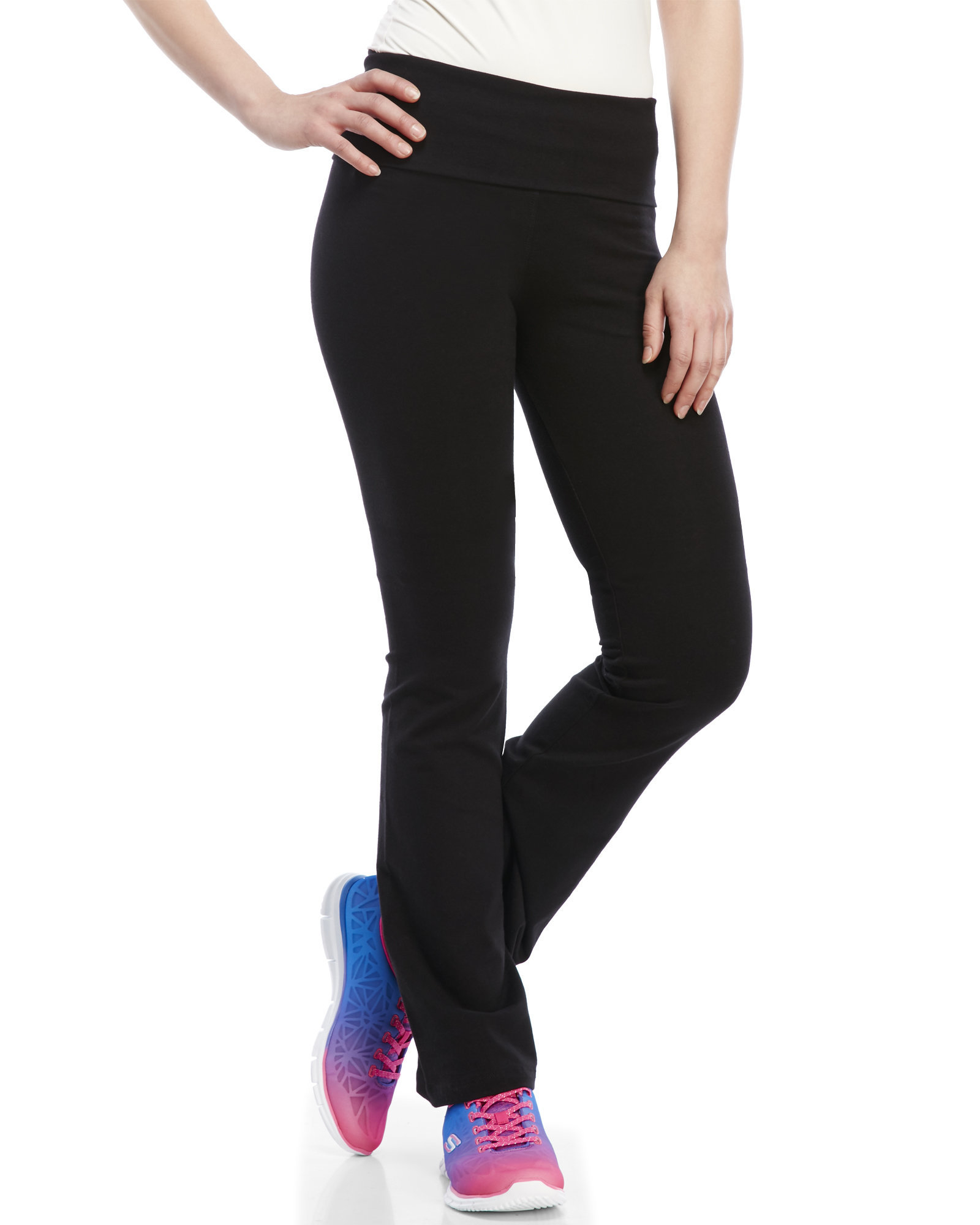 yoga with pants t party designs Pink (Black) party T Pants   Fold  Over Yoga Lyst   Save 60 in