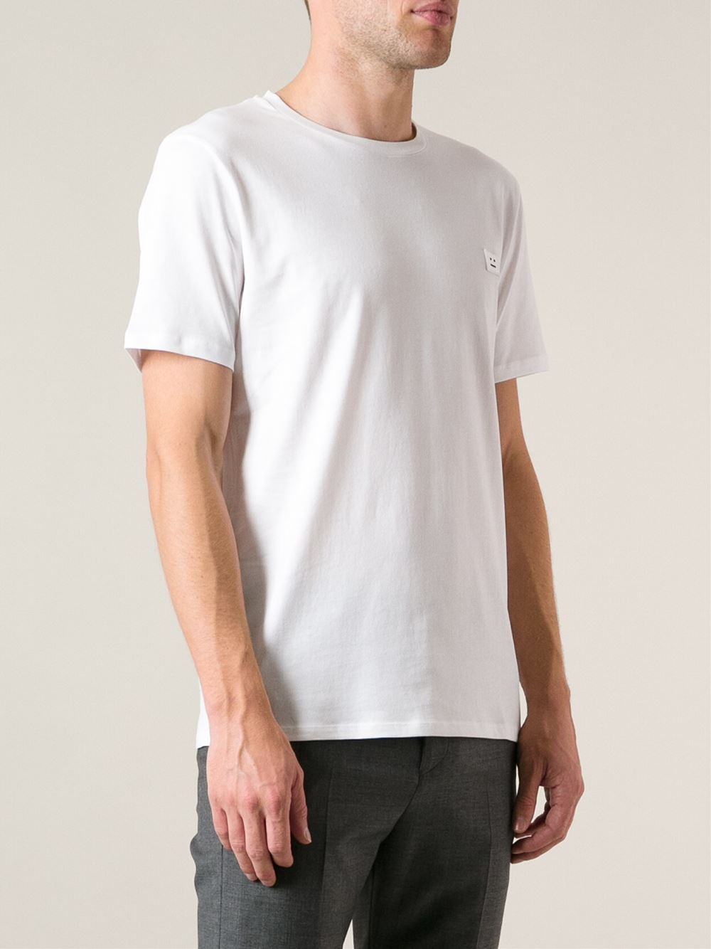 acne studios smiley face t shirt