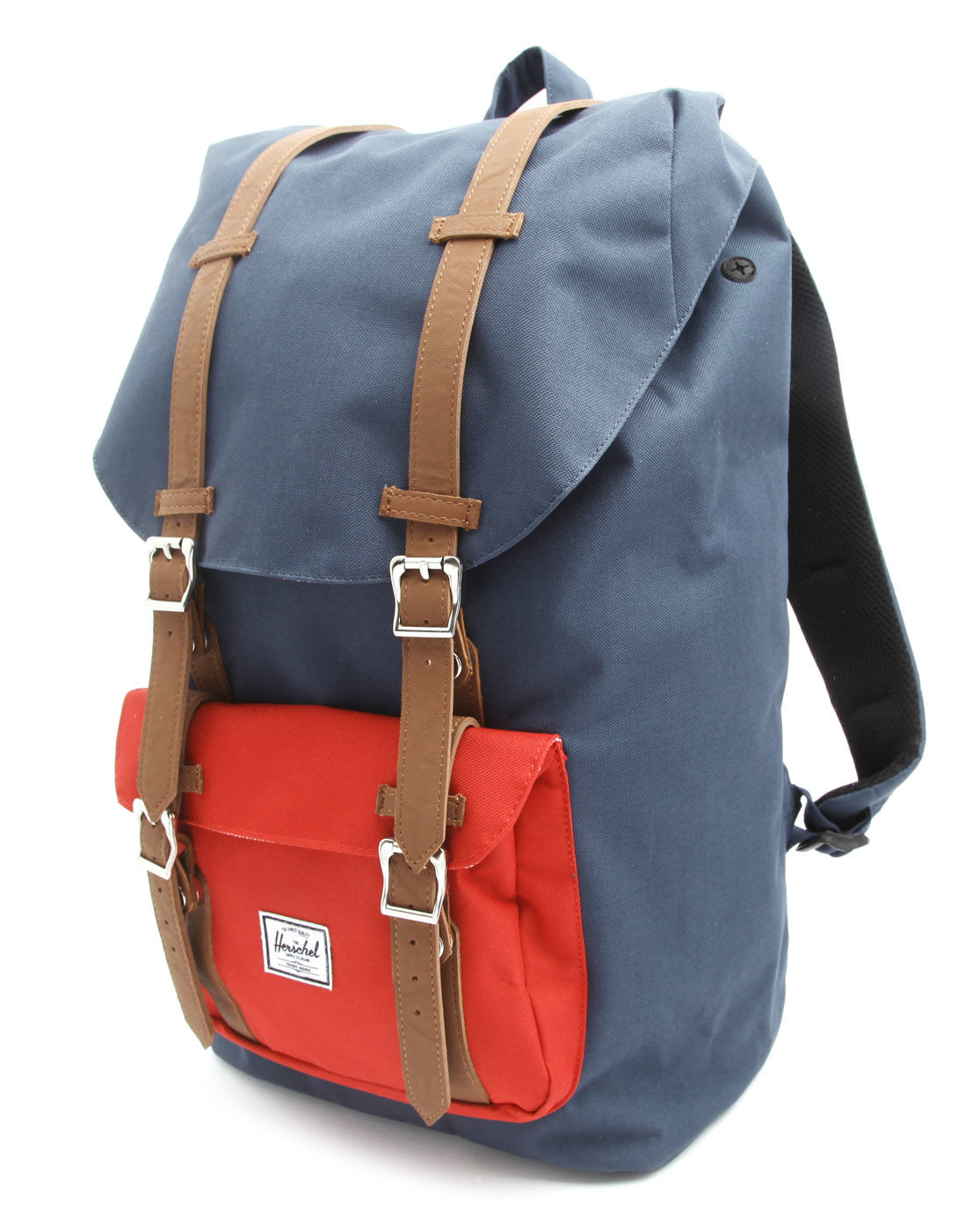 Herschel Supply Co. Little America Gm Navy Blue And Red Backpack in ...