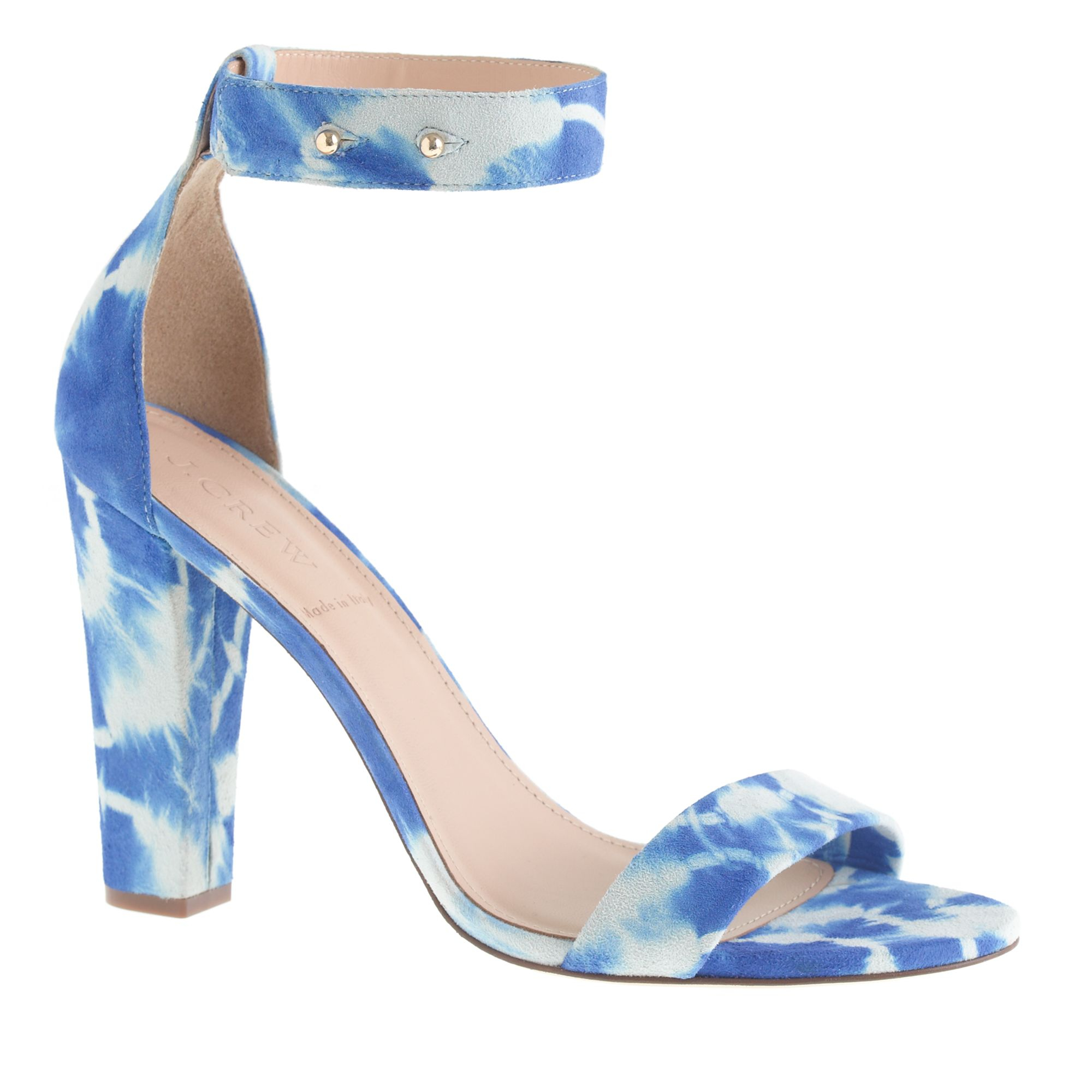 stacked heel sandals