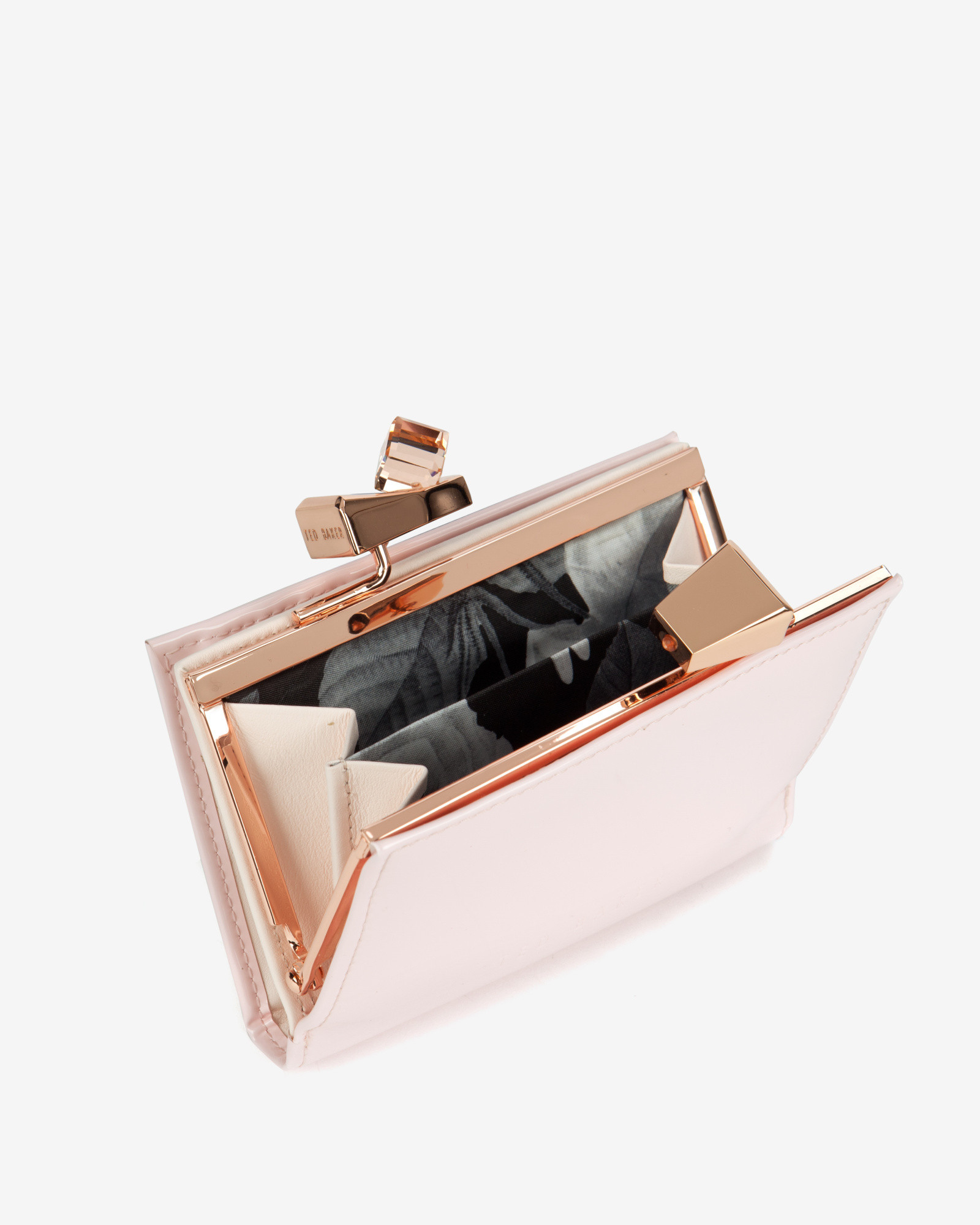 Ted Baker Small Patent Crystal Purse in Pink | Lyst Canada