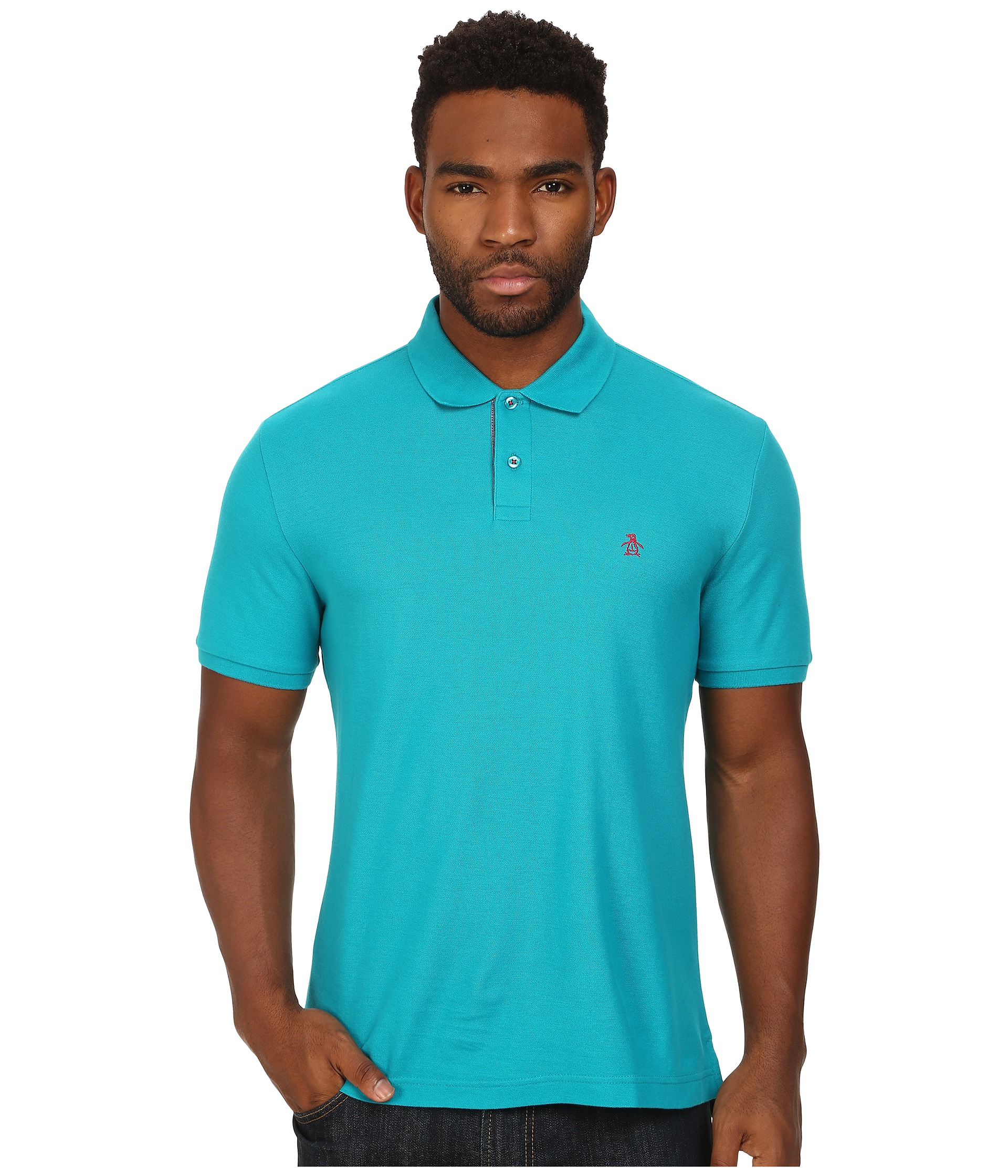 original penguin o polo in blue for tile blue lyst original penguin o polo in blue for tile blue lyst