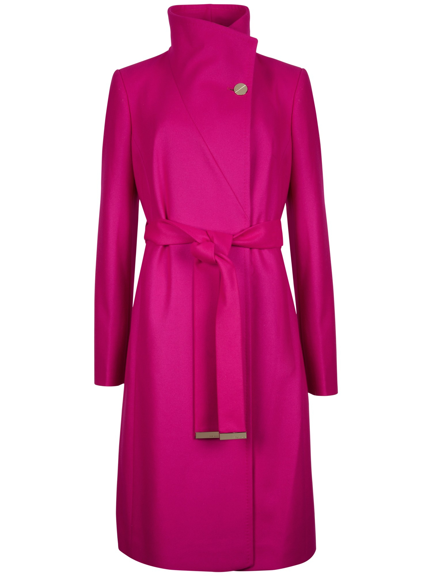 Ted Baker Nevia Belted Wrap Coat in Deep (Pink) - Lyst